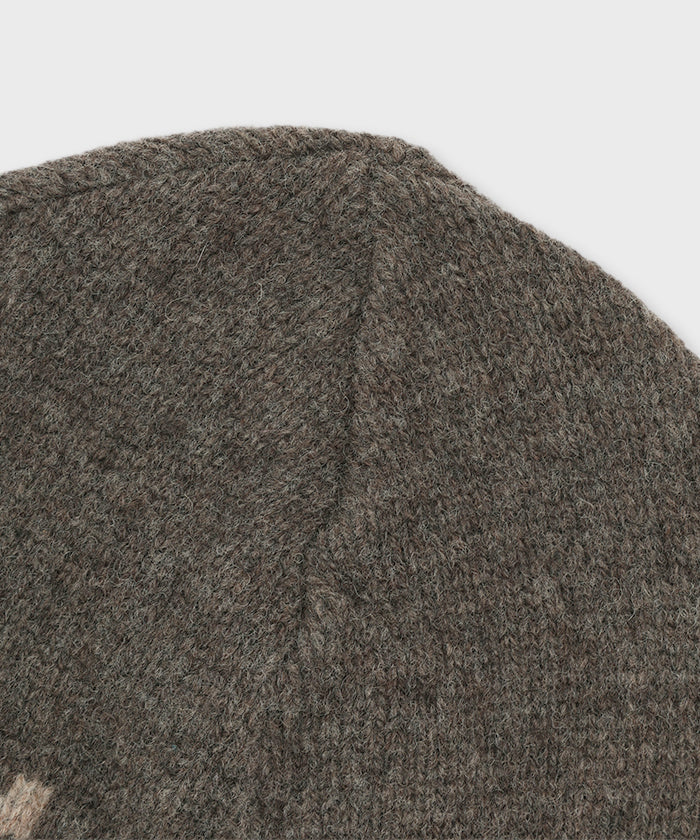 [ケーブルニットキャップ 52CP02]ダークブラウン6204890238メンズ&ウィメンズ 4