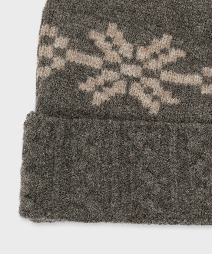 [ケーブルニットキャップ 52CP02]ダークブラウン6204890238メンズ&ウィメンズ 3