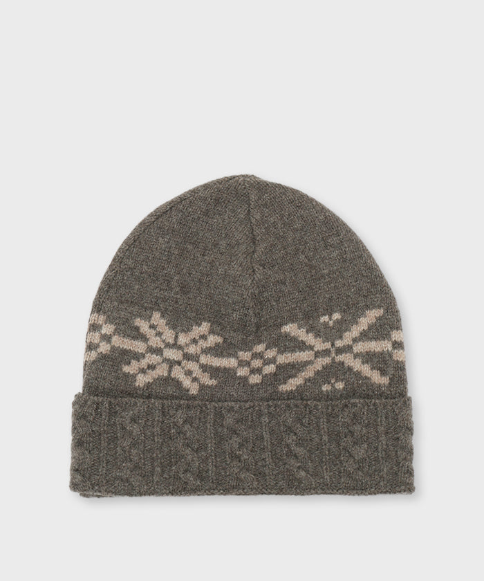 [ケーブルニットキャップ 52CP02]ダークブラウン6204890238メンズ&ウィメンズ 2