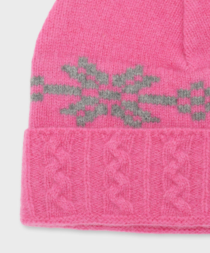 [ケーブルニットキャップ 52CP02]ピンク6204890212メンズ&ウィメンズ 4