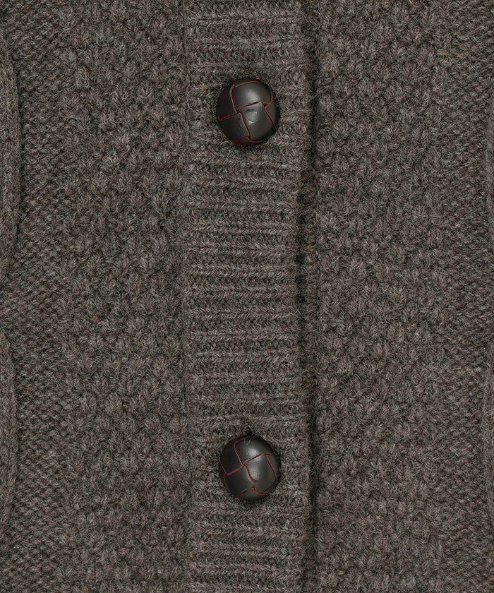 [ケーブルカーディガン 52KN52]ダークブラウン6204745238ウィメンズ 7