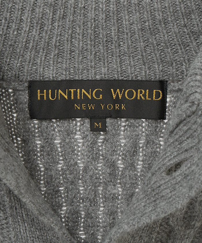 [ケーブルカーディガン 52KN02]グレー6204640205メンズ 9