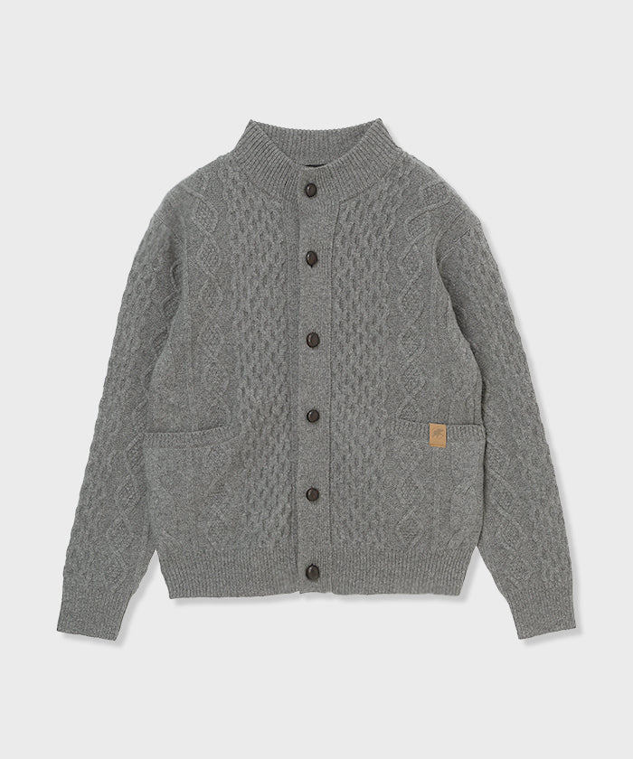[ケーブルカーディガン 52KN02]グレー6204640205メンズ (グレー)
