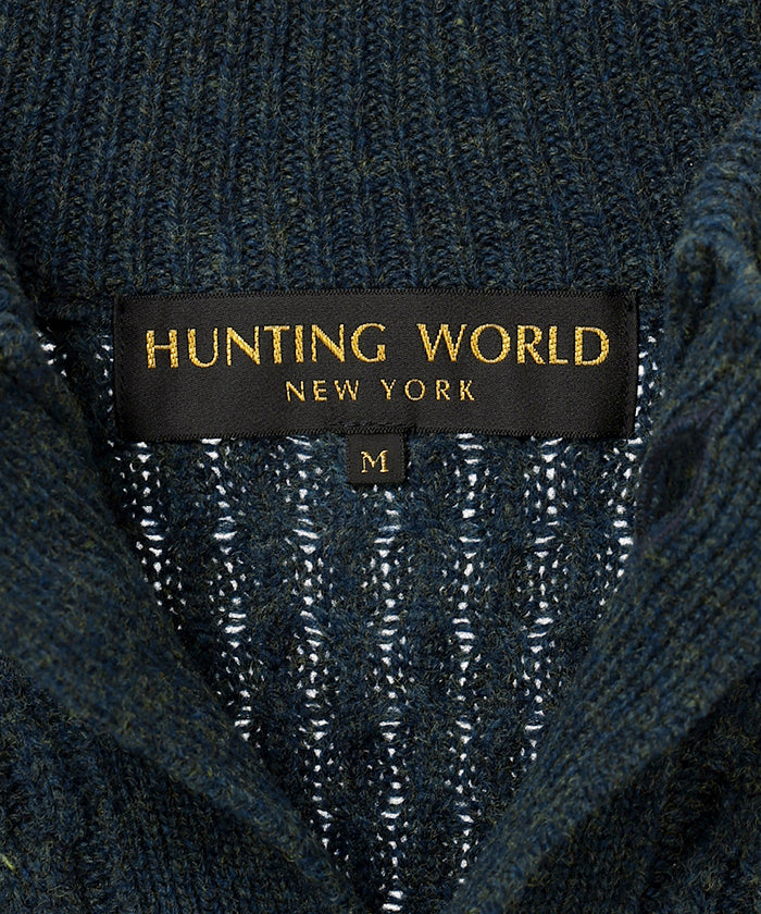 [ケーブルカーディガン 52KN02]グリーン6204640255メンズ 9