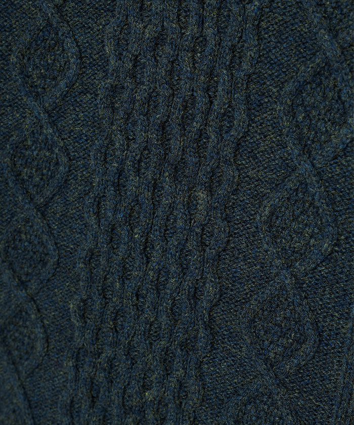 [ケーブルカーディガン 52KN02]グリーン6204640255メンズ 8