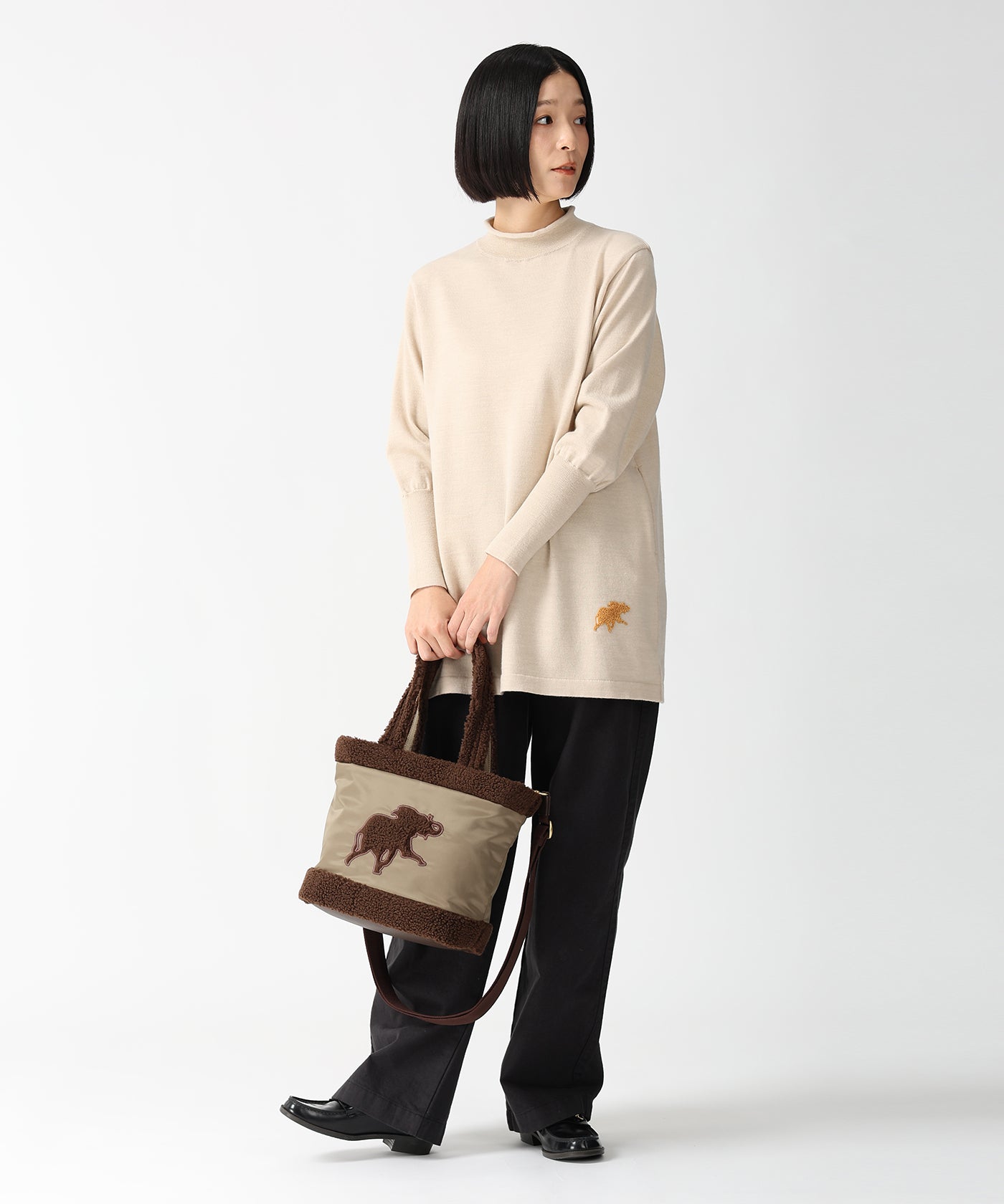 ドルチェ[トートバッグM 7435DLC]ブラウン6109402836 1