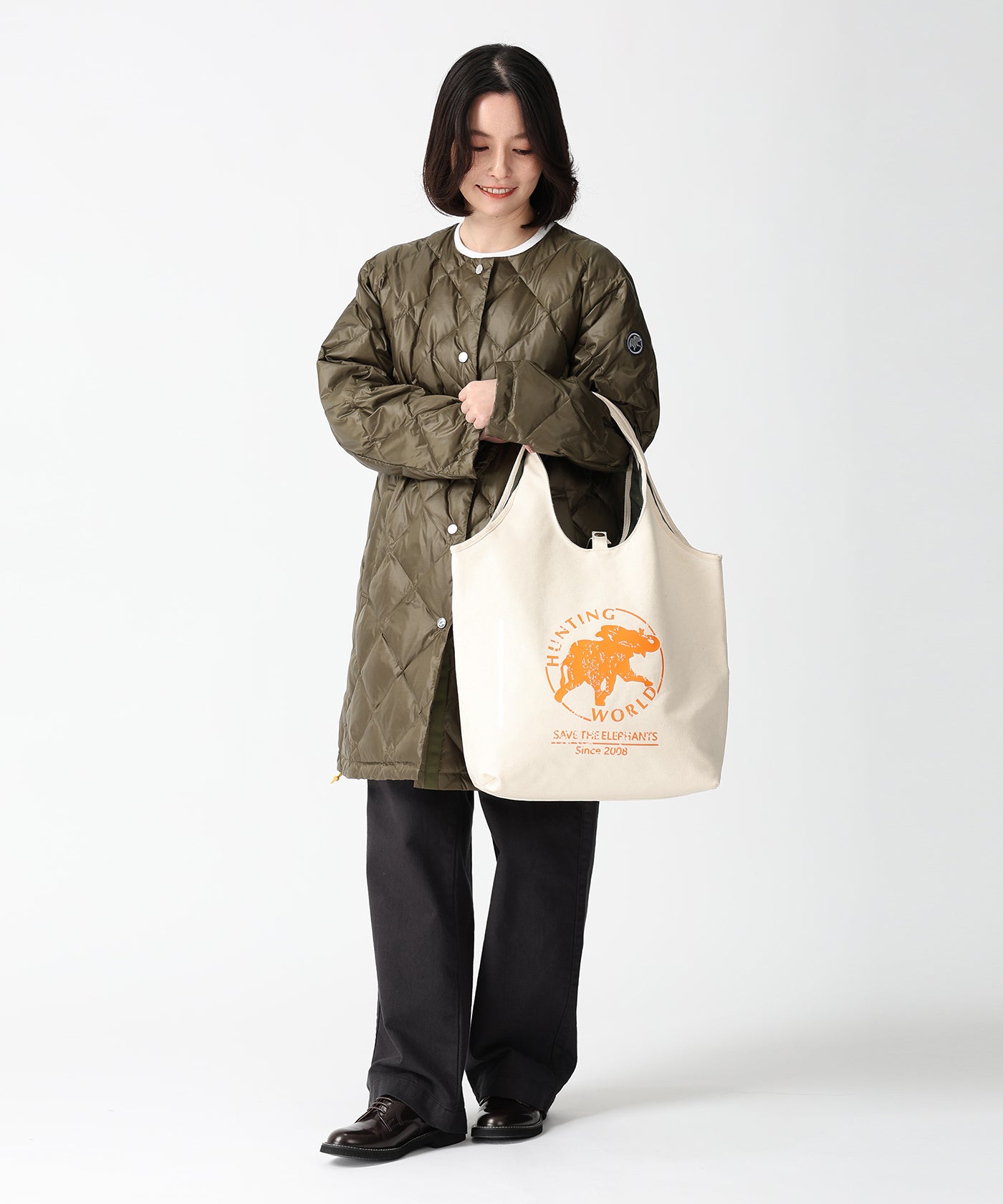 ボルネオチャリティー[トートバッグ L7818BNO ]アイボリー6109432130 11