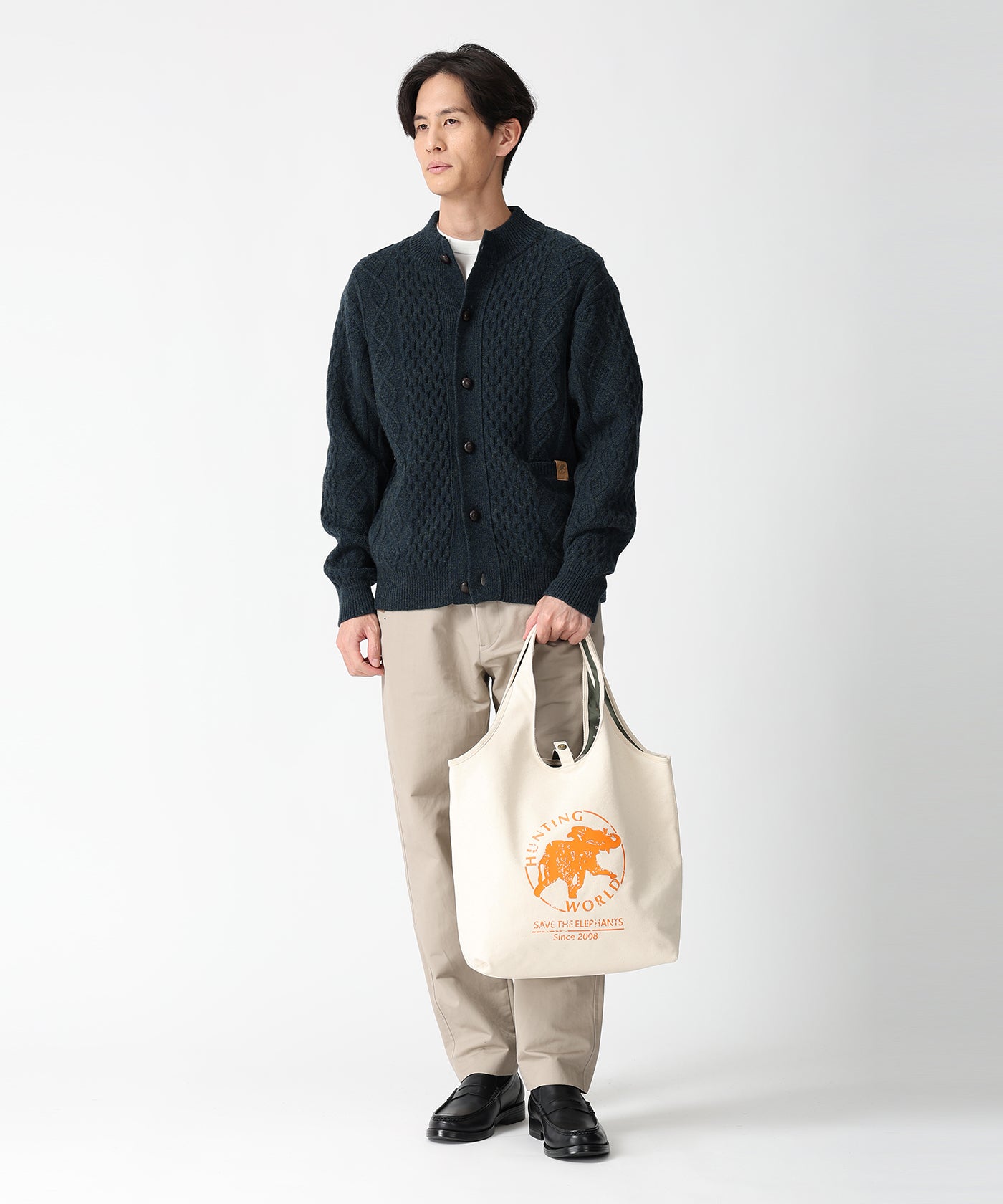 ボルネオチャリティー[トートバッグ L7818BNO ]アイボリー6109432130 10