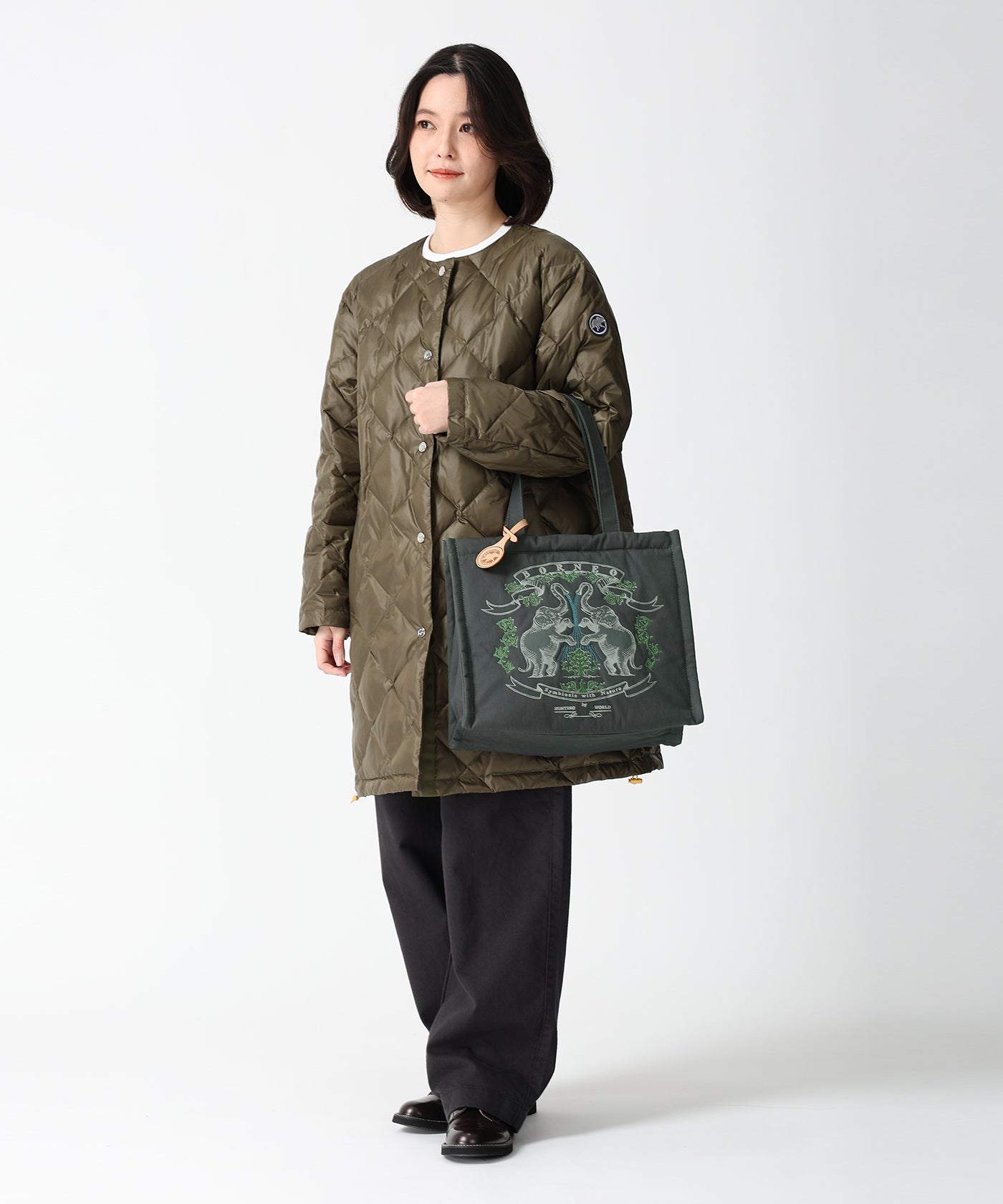 ボルネオチャリティー[トートバッグM 7842BNO]ネイビー6109430878 12