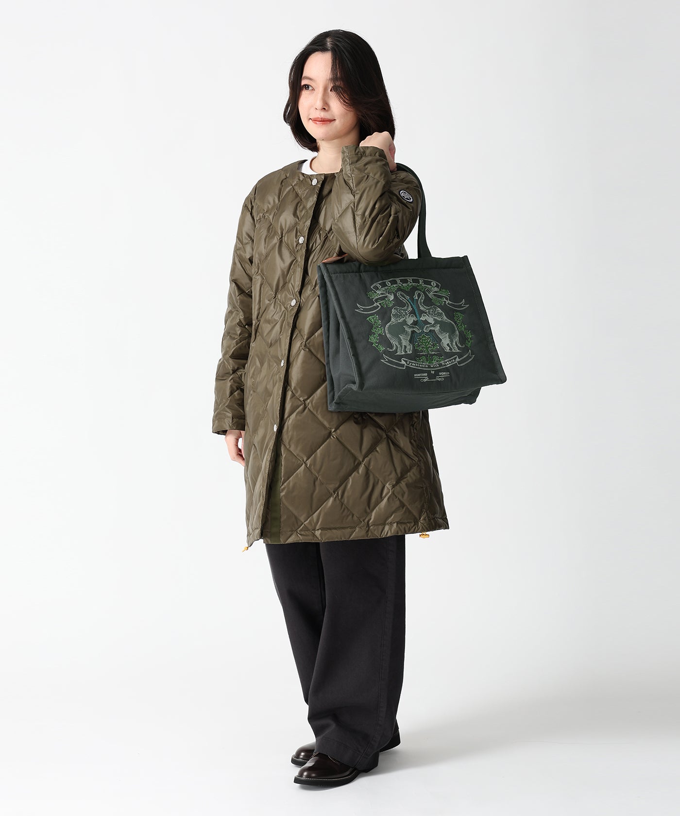 ボルネオチャリティー[トートバッグM 7842BNO]ネイビー6109430878 11