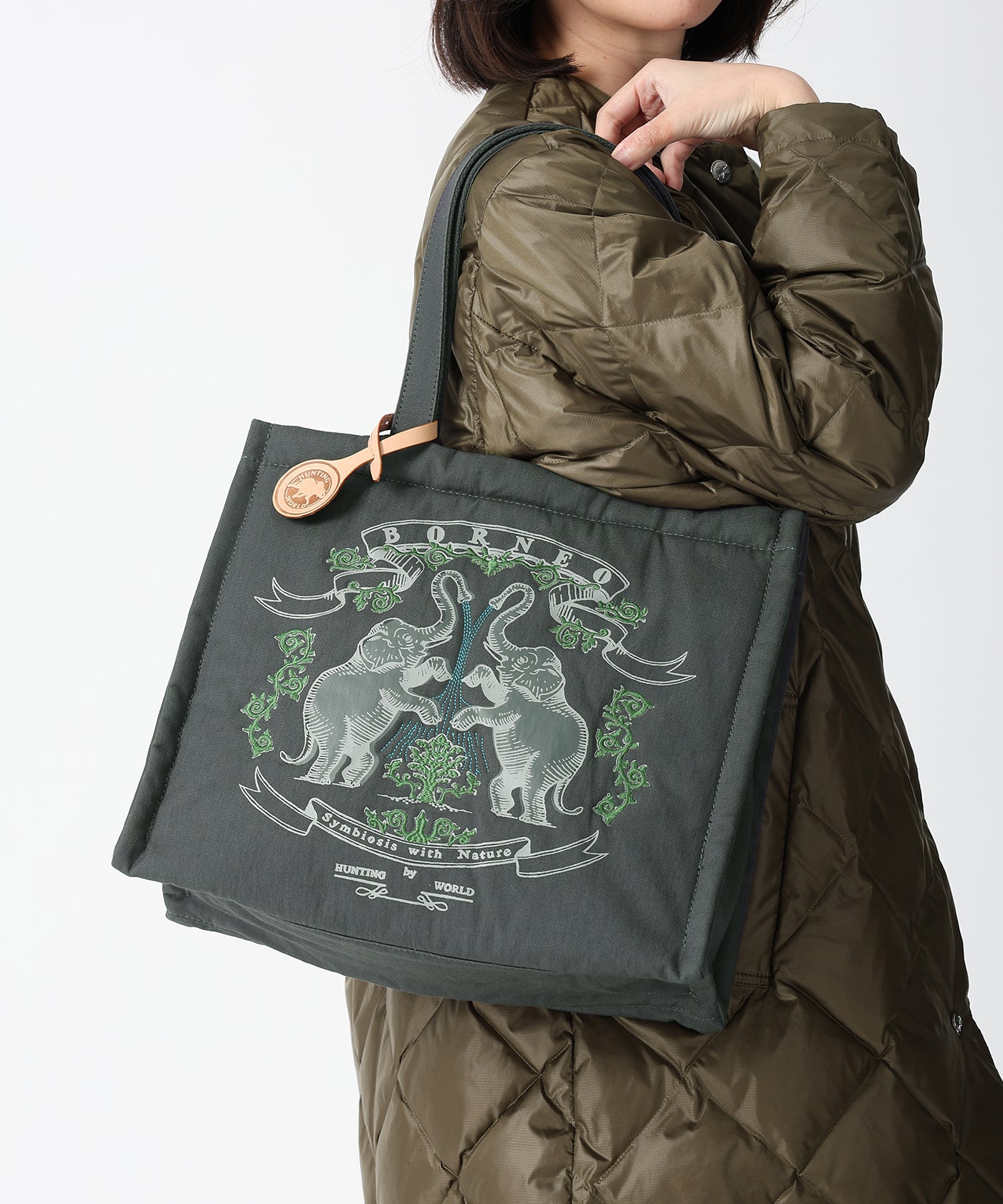 ボルネオチャリティー[トートバッグM 7842BNO]ネイビー6109430878 1