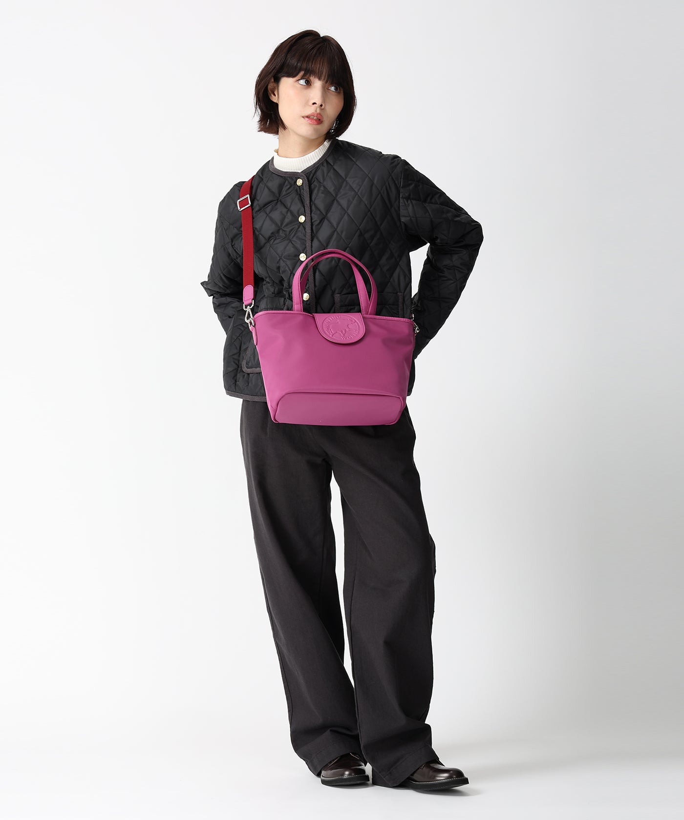 アットイーズトラディション[トートバッグS 7440TRD]パープル6109410584 7