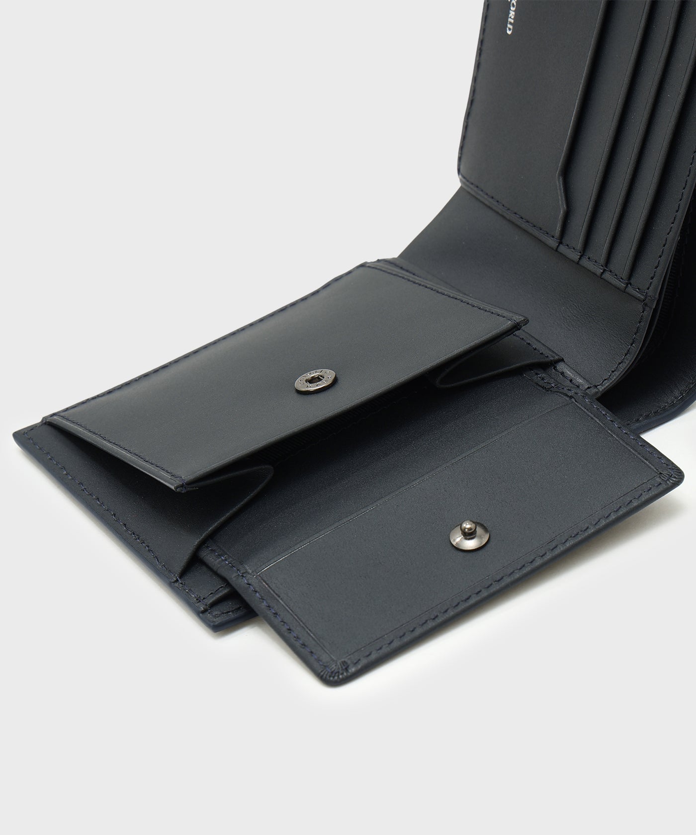 クリスタルグレイン[フォールデッドウォレット 371CGR]ネイビー6119203078 8