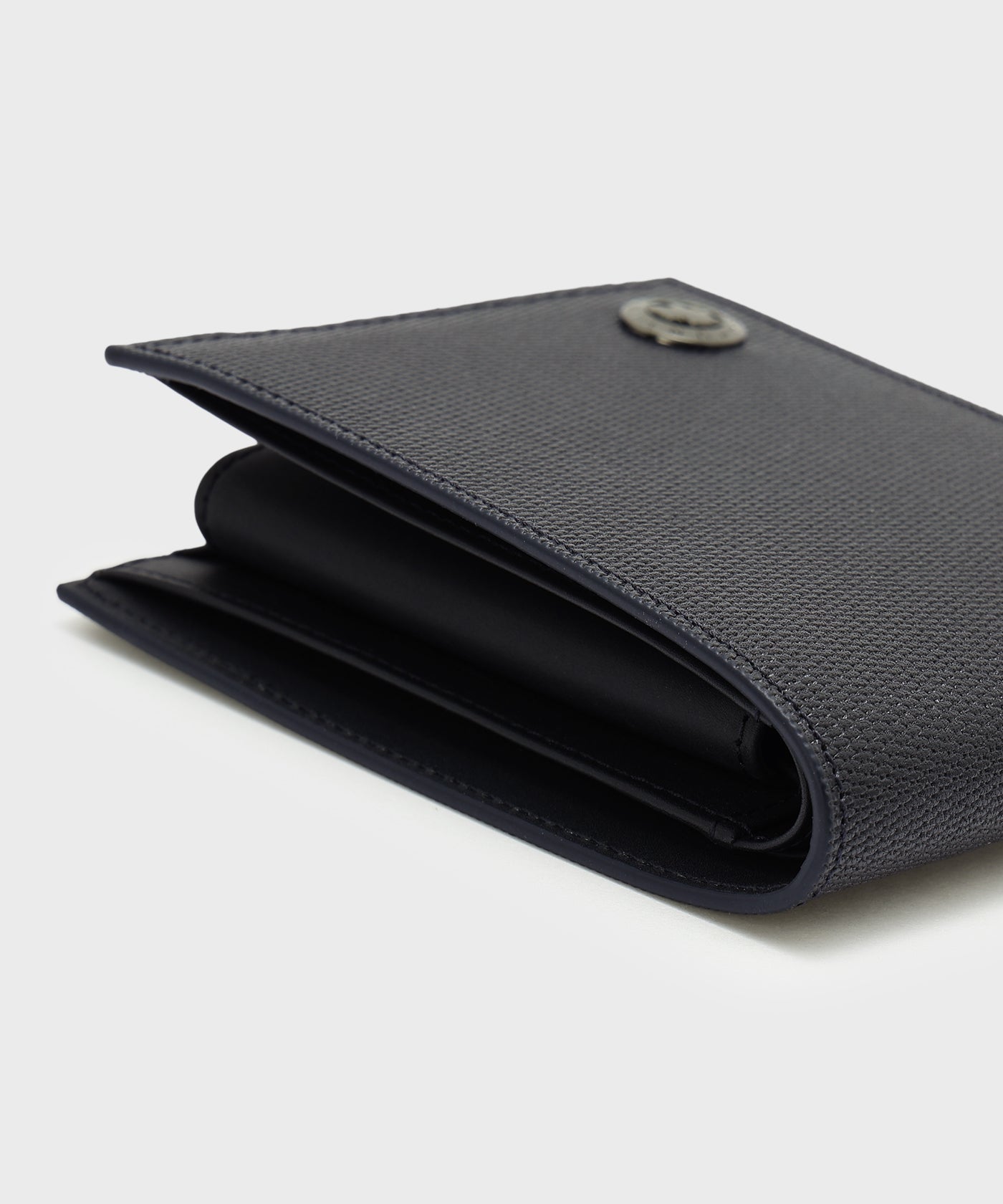 クリスタルグレイン[フォールデッドウォレット 371CGR]ネイビー6119203078 6