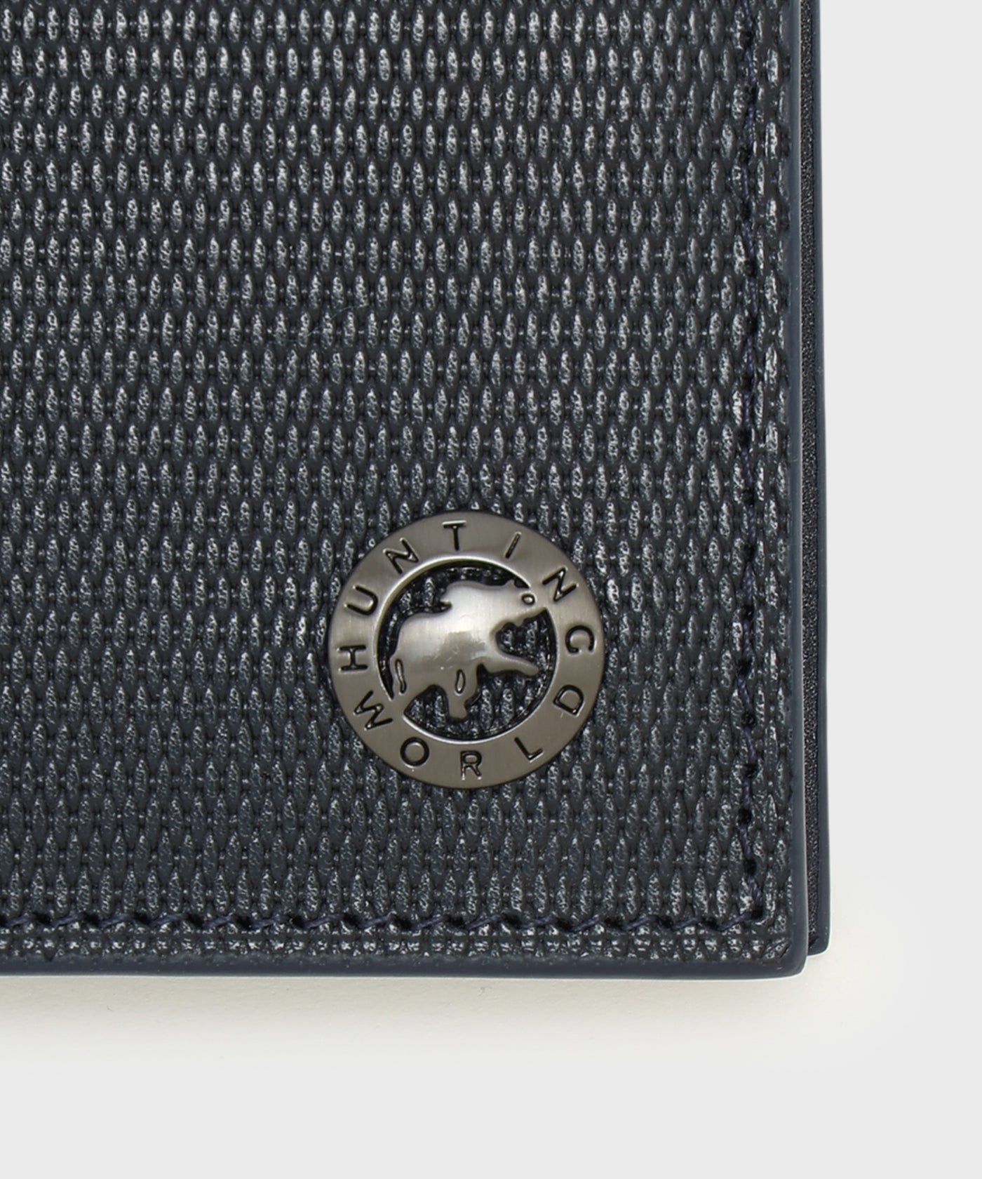 クリスタルグレイン[フォールデッドウォレット 371CGR]ネイビー6119203078 5