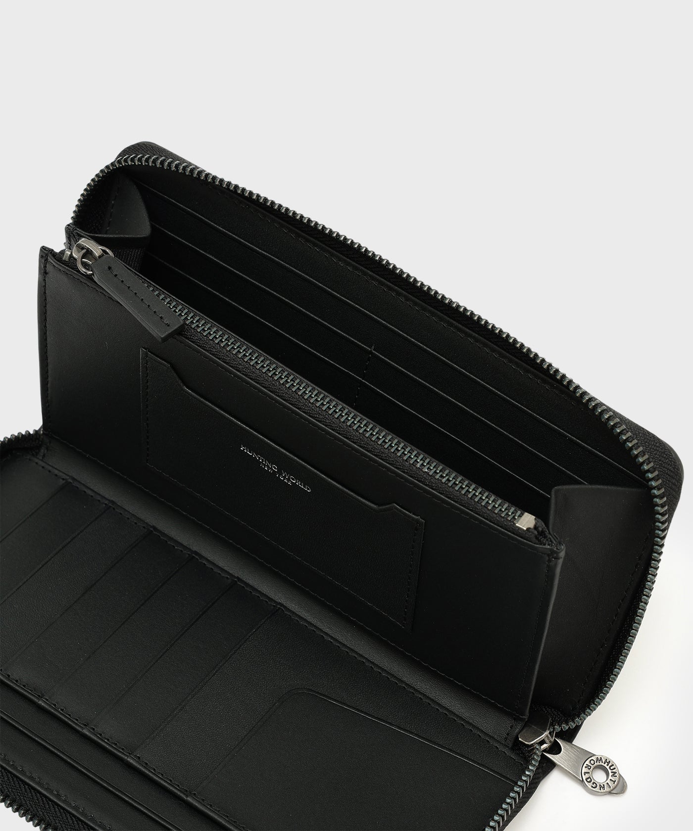 クリスタルグレイン[ロングジップウォレット 370CGR]ブラック6119202908 9