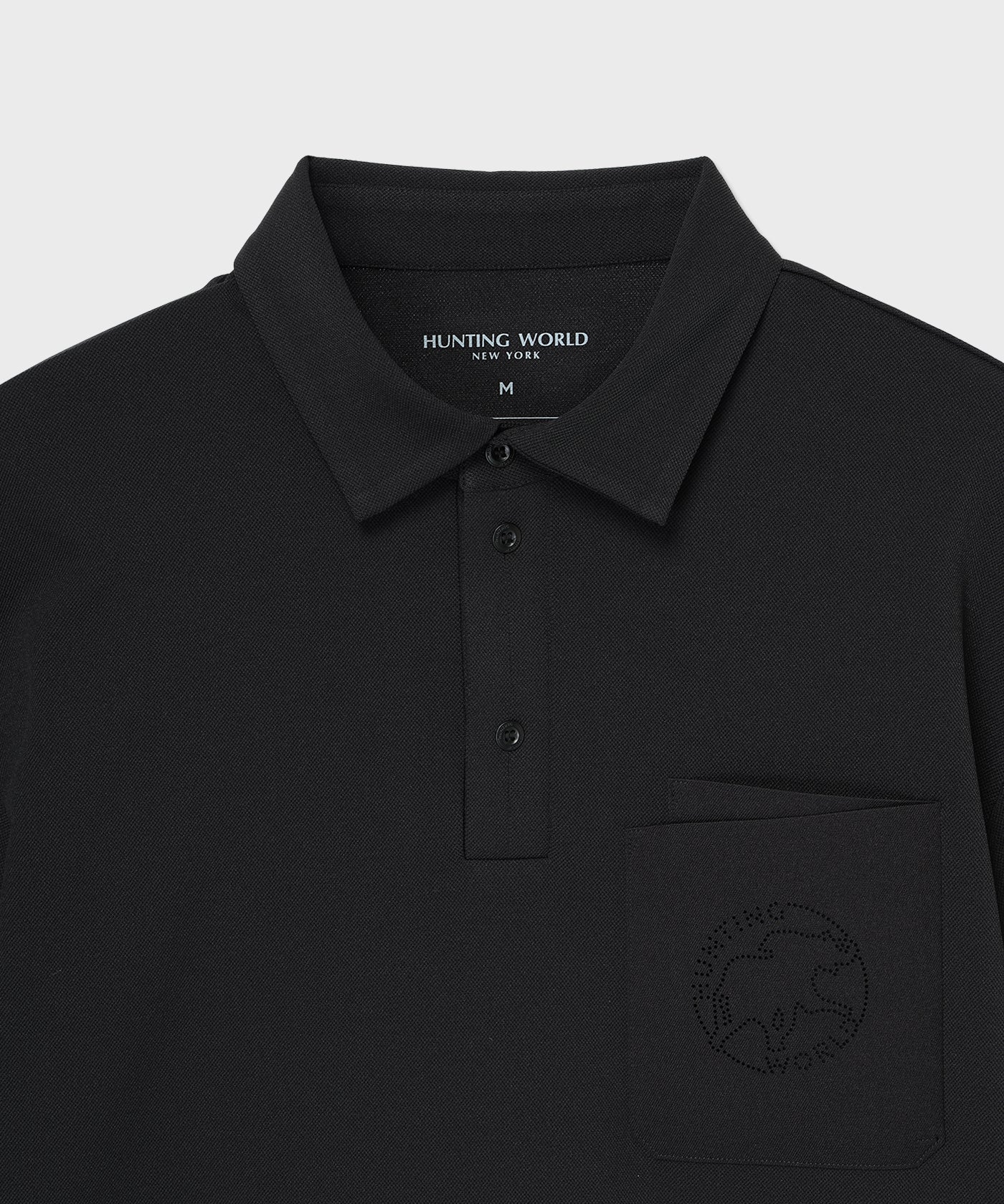 CRAFTED BY DESCENTE.LAB[ハーフスリーブポロシャツ SHS04M]ブラック6235600608メンズ 3