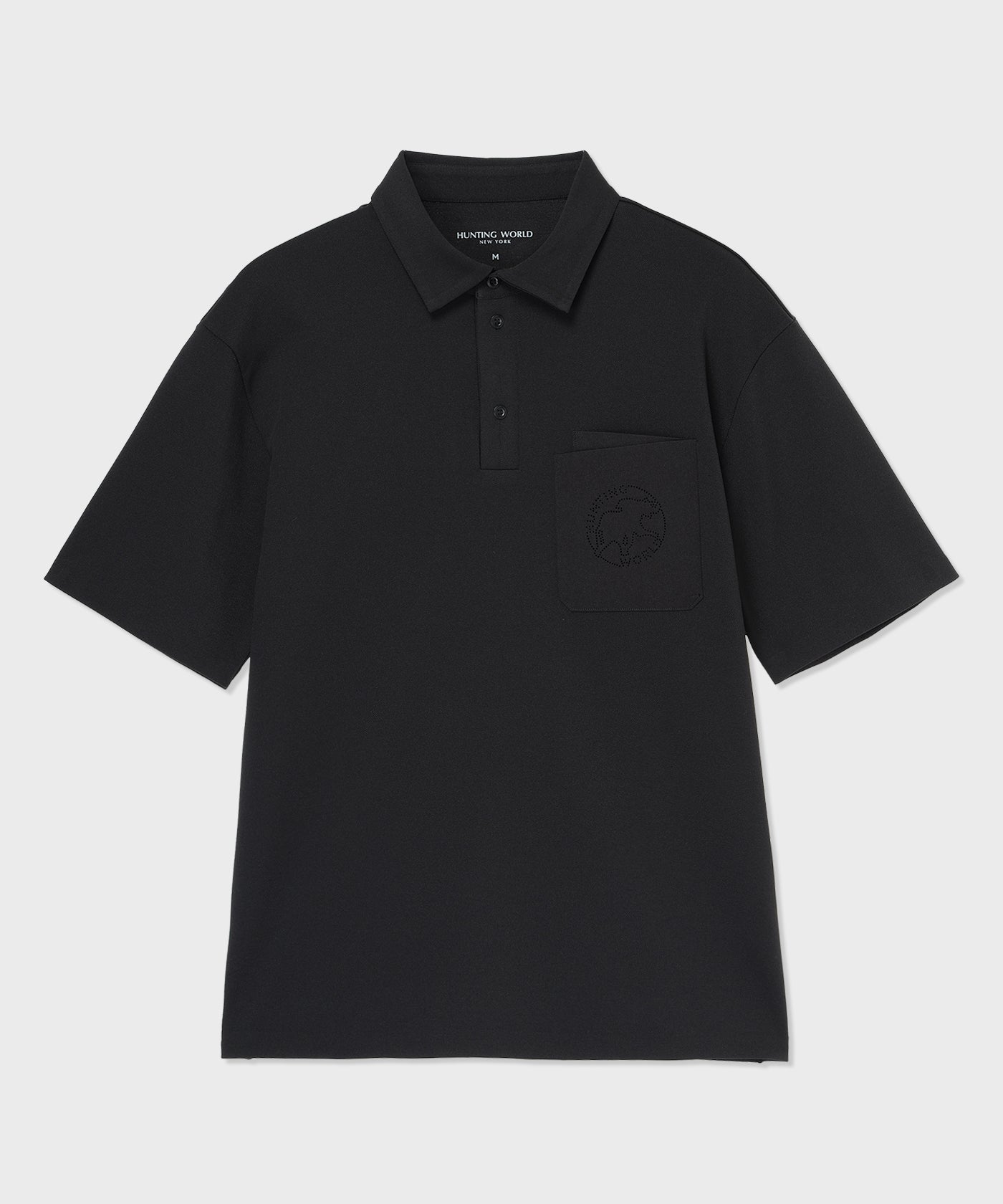 CRAFTED BY DESCENTE.LAB[ハーフスリーブポロシャツ SHS04M]ブラック6235600608メンズ (ブラック)