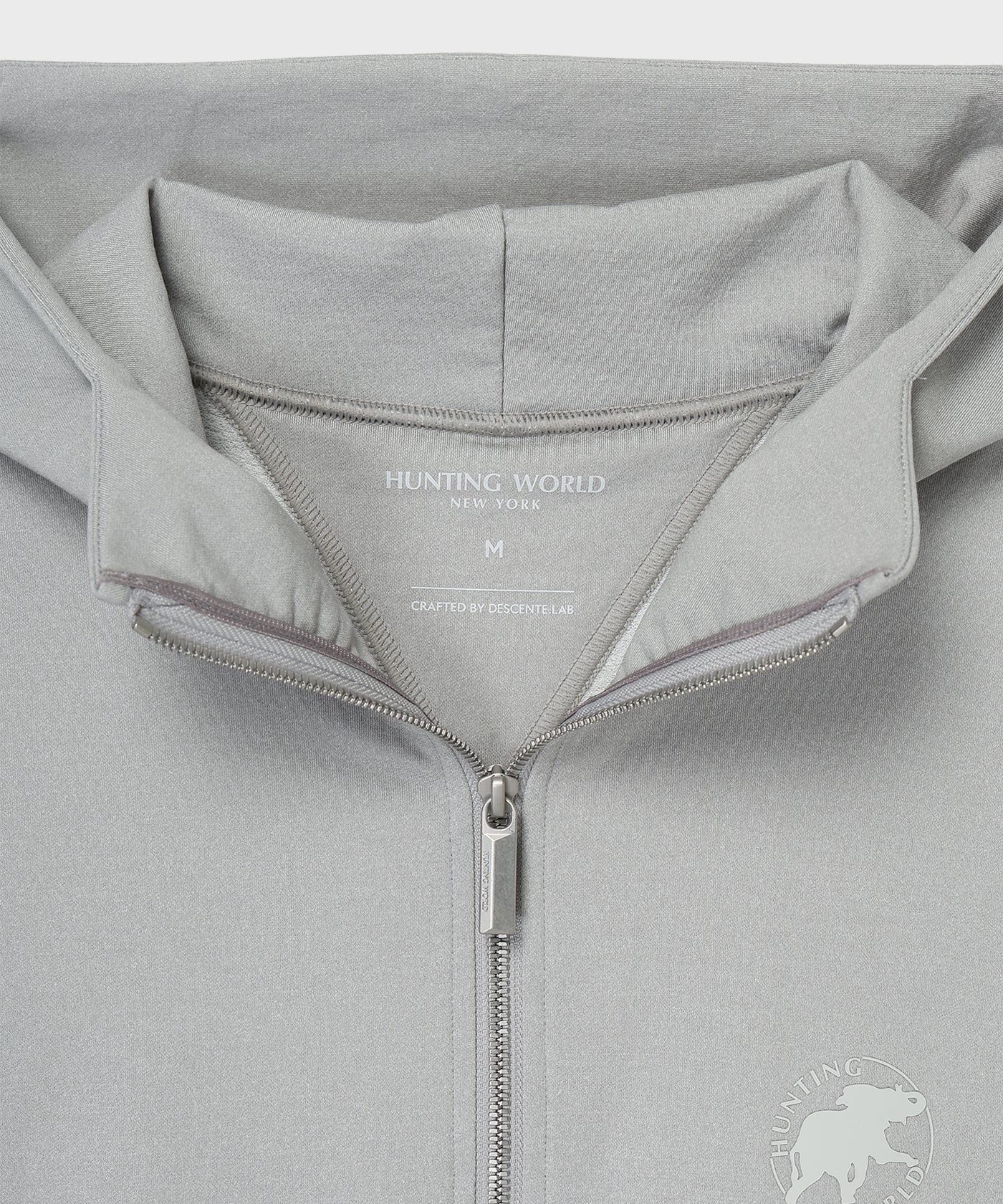 CRAFTED BY DESCENTE.LAB[フルジップフーディー SSW40M]グレー6235600405メンズ 9