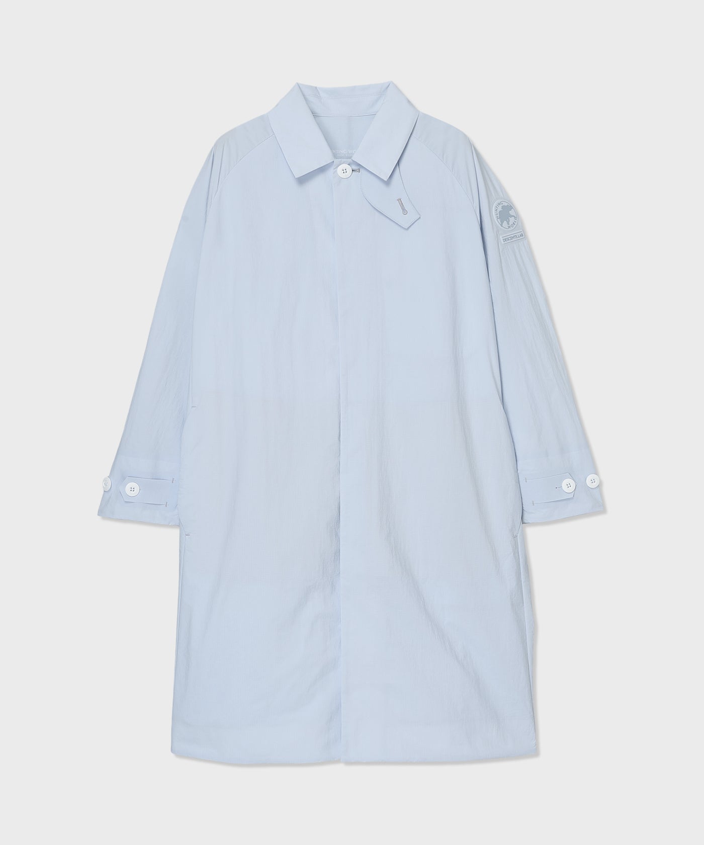 CRAFTED BY DESCENTE.LAB[リンクルリップストップ エアリーパッカブルコート SWB80M]ライトブルー 6235600260メンズ (ライトブルー)