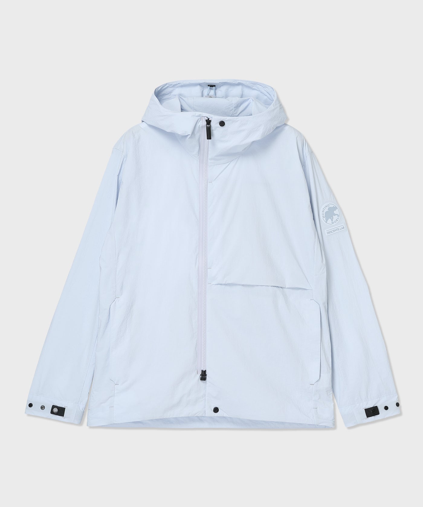 CRAFTED BY DESCENTE.LAB[リンクルリップストップ エアリーパッカブルジャケット SJK35M]ライトブルー 6235600160メンズ (ライトブルー)