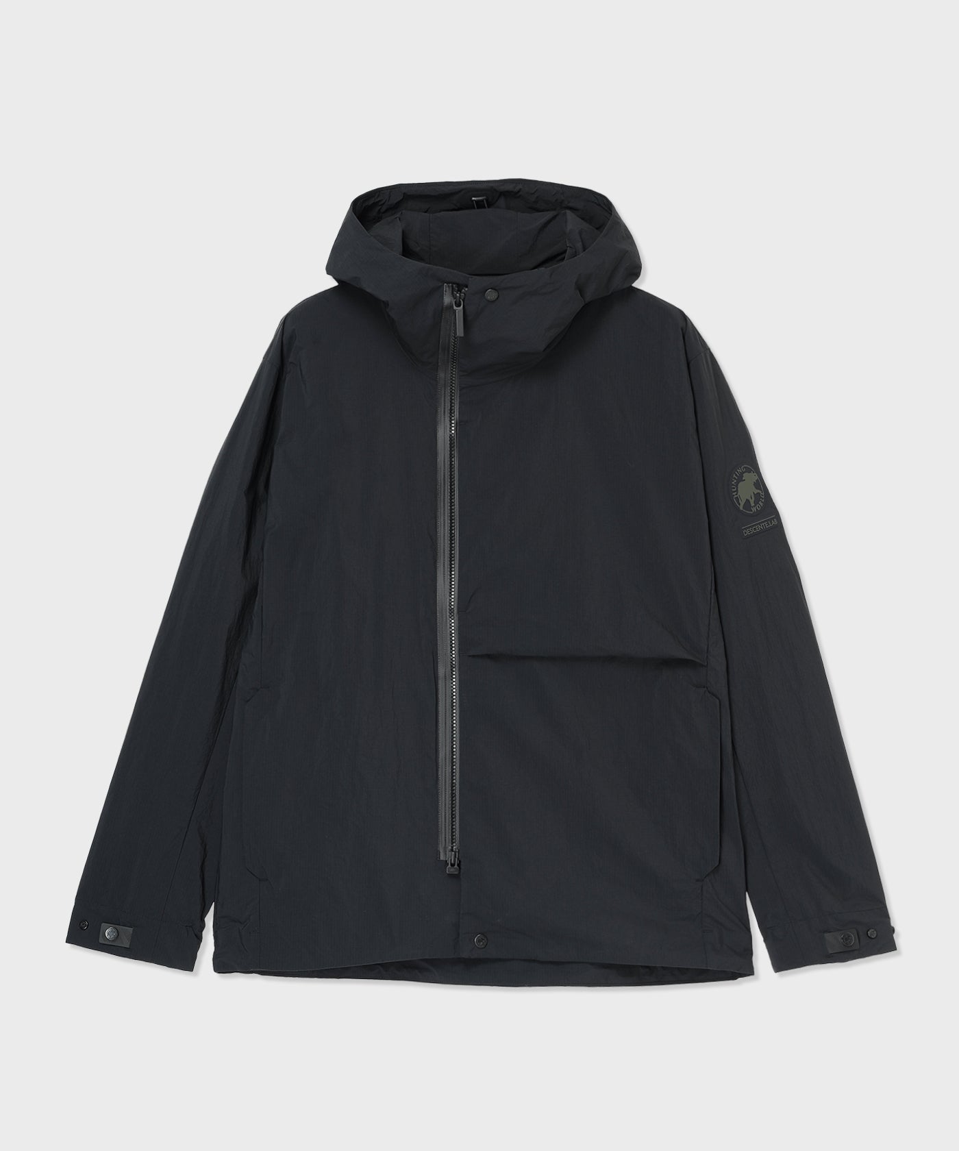 CRAFTED BY DESCENTE.LAB[リンクルリップストップ エアリーパッカブルジャケット SJK35M]ブラック6235600108メンズ (ブラック)