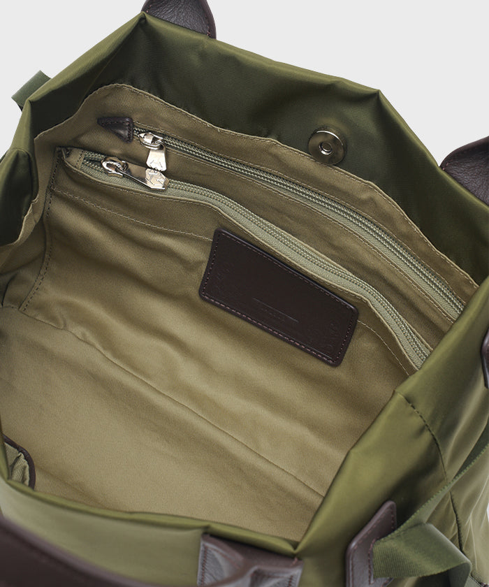 アットイーズサックフル[トートバッグS 7301SCF]オリーブ6109403346 9