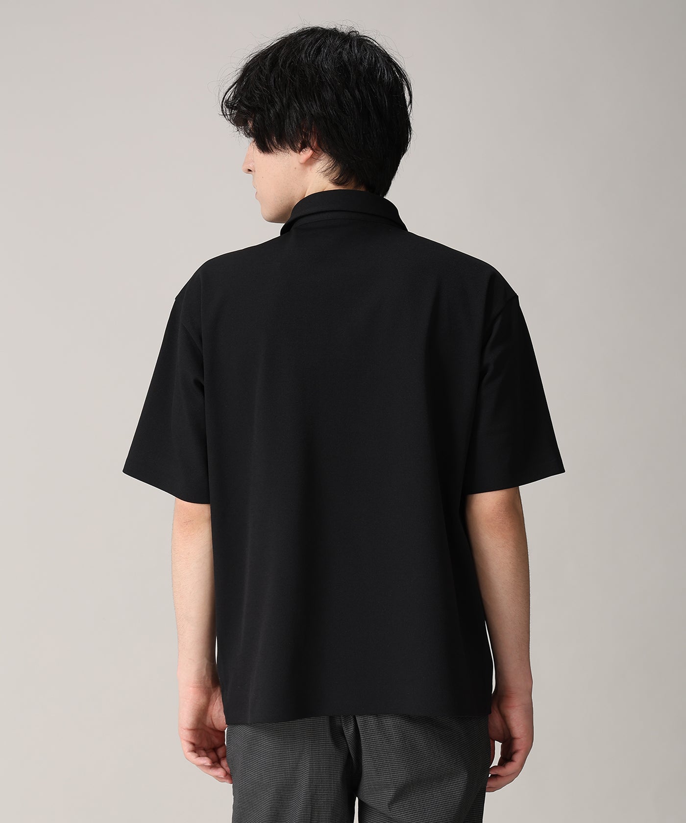 CRAFTED BY DESCENTE.LAB[ハーフスリーブポロシャツ SHS04M]ブラック6235600608メンズ 8