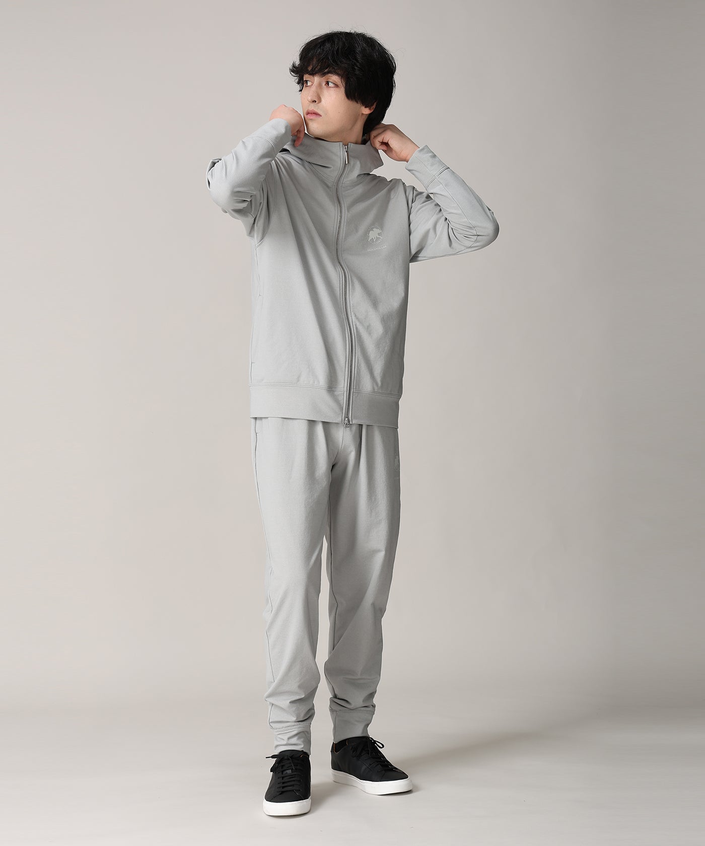 CRAFTED BY DESCENTE.LAB[フルジップフーディー SSW40M]グレー6235600405メンズ 12