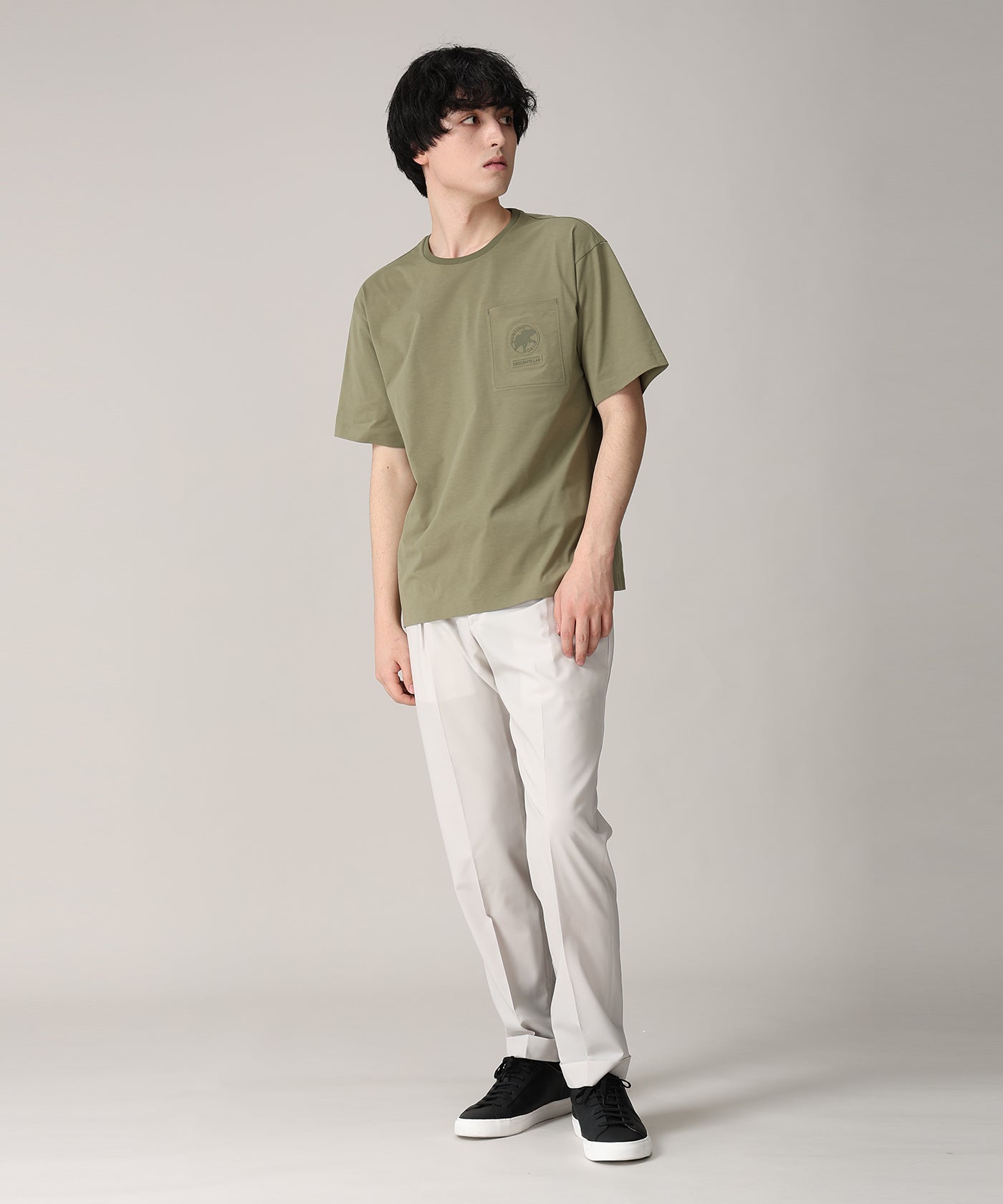 CRAFTED BY DESCENTE.LAB[プライムフレックス プレーティングジャージーハーフスリーブシャツ SHT06M]カーキ6235600347メンズ 8