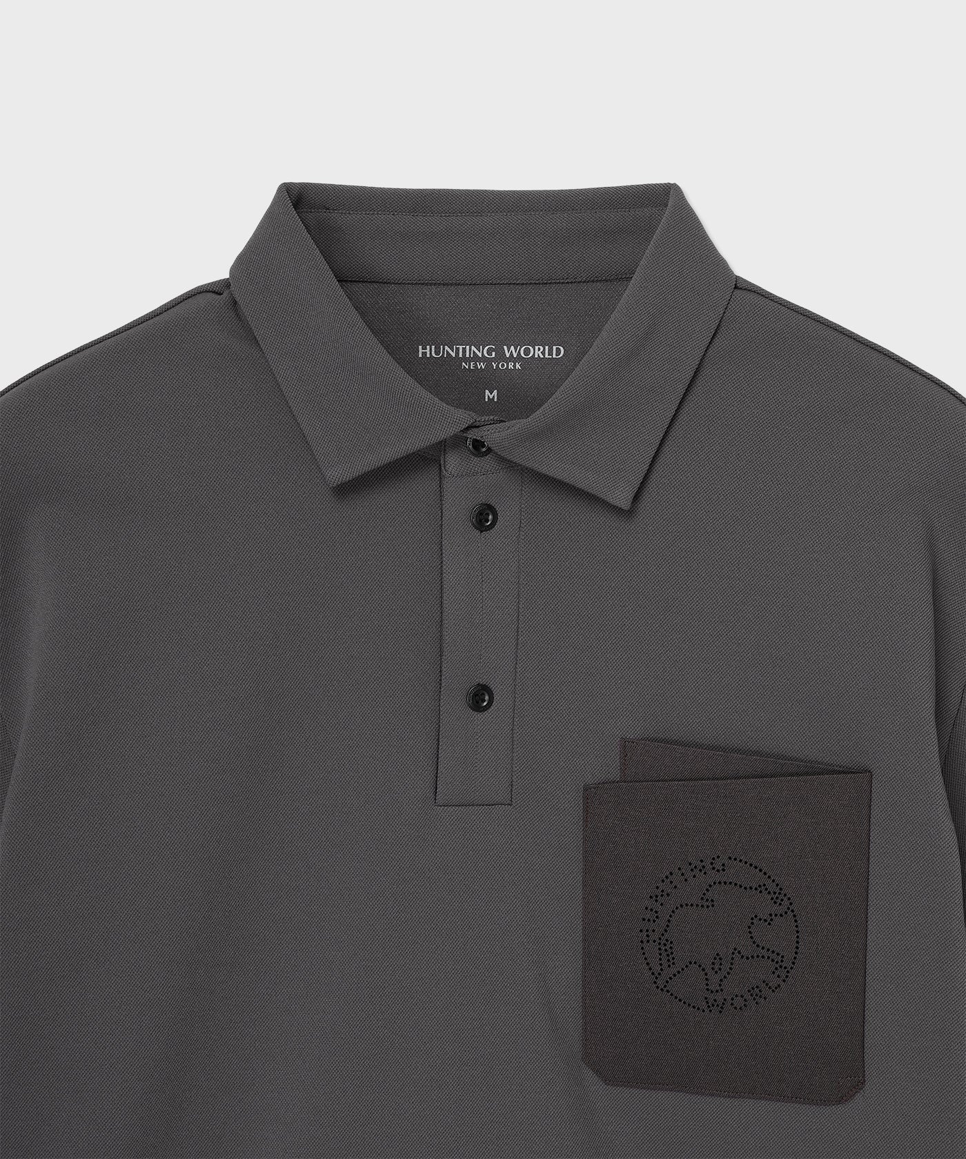 CRAFTED BY DESCENTE.LAB[ハーフスリーブポロシャツ SHS04M]グレー6235600605メンズ 3