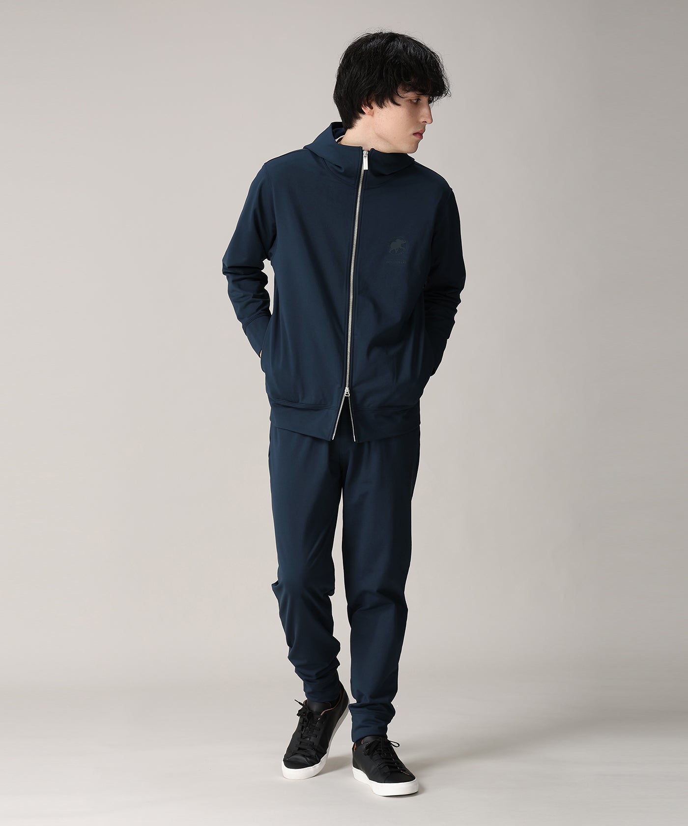 CRAFTED BY DESCENTE.LAB[フルジップフーディー SSW40M]ネイビー6235600478メンズ 12