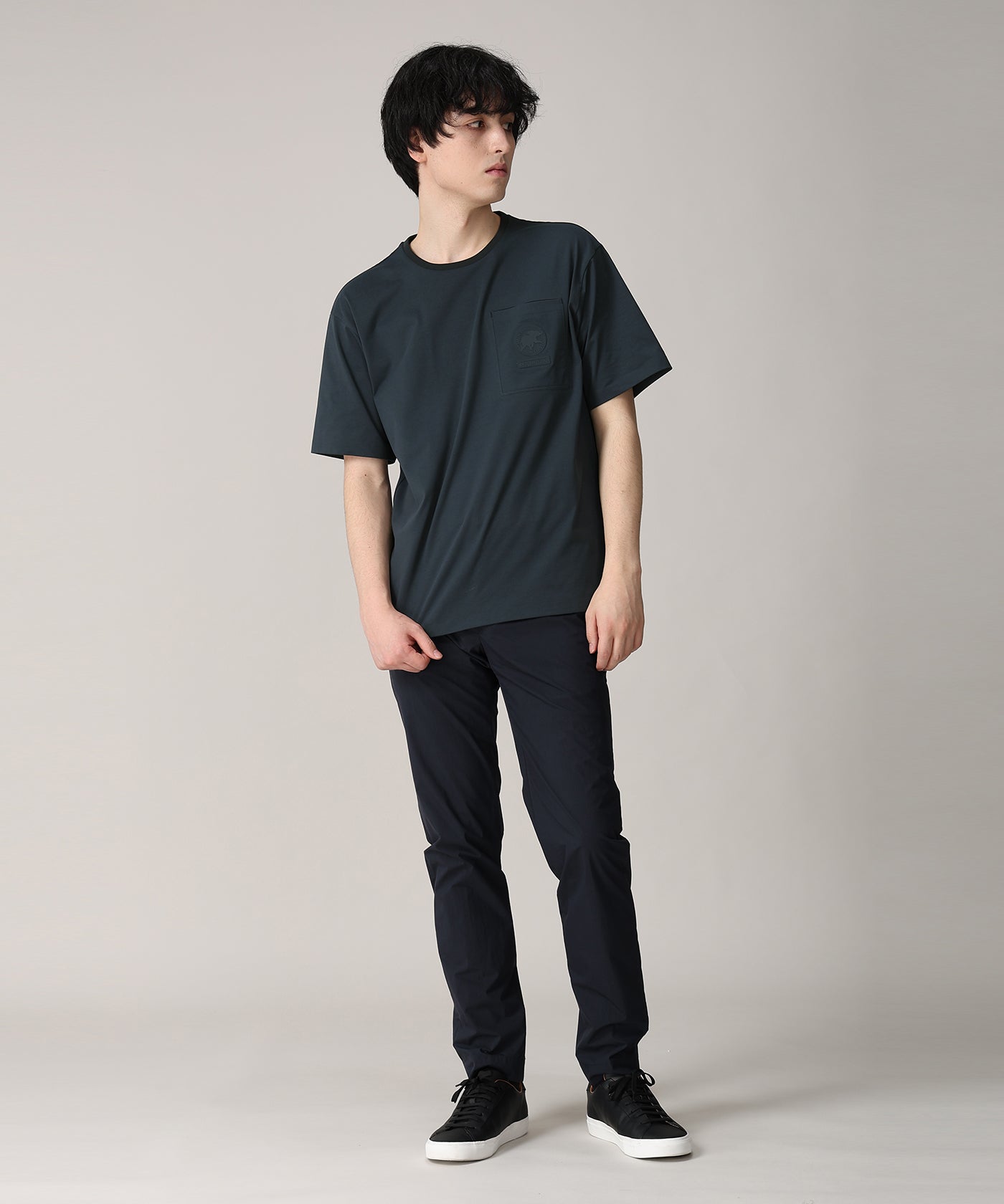 CRAFTED BY DESCENTE.LAB[プライムフレックス プレーティングジャージーハーフスリーブシャツ SHT06M]ネイビー6235600378メンズ 8