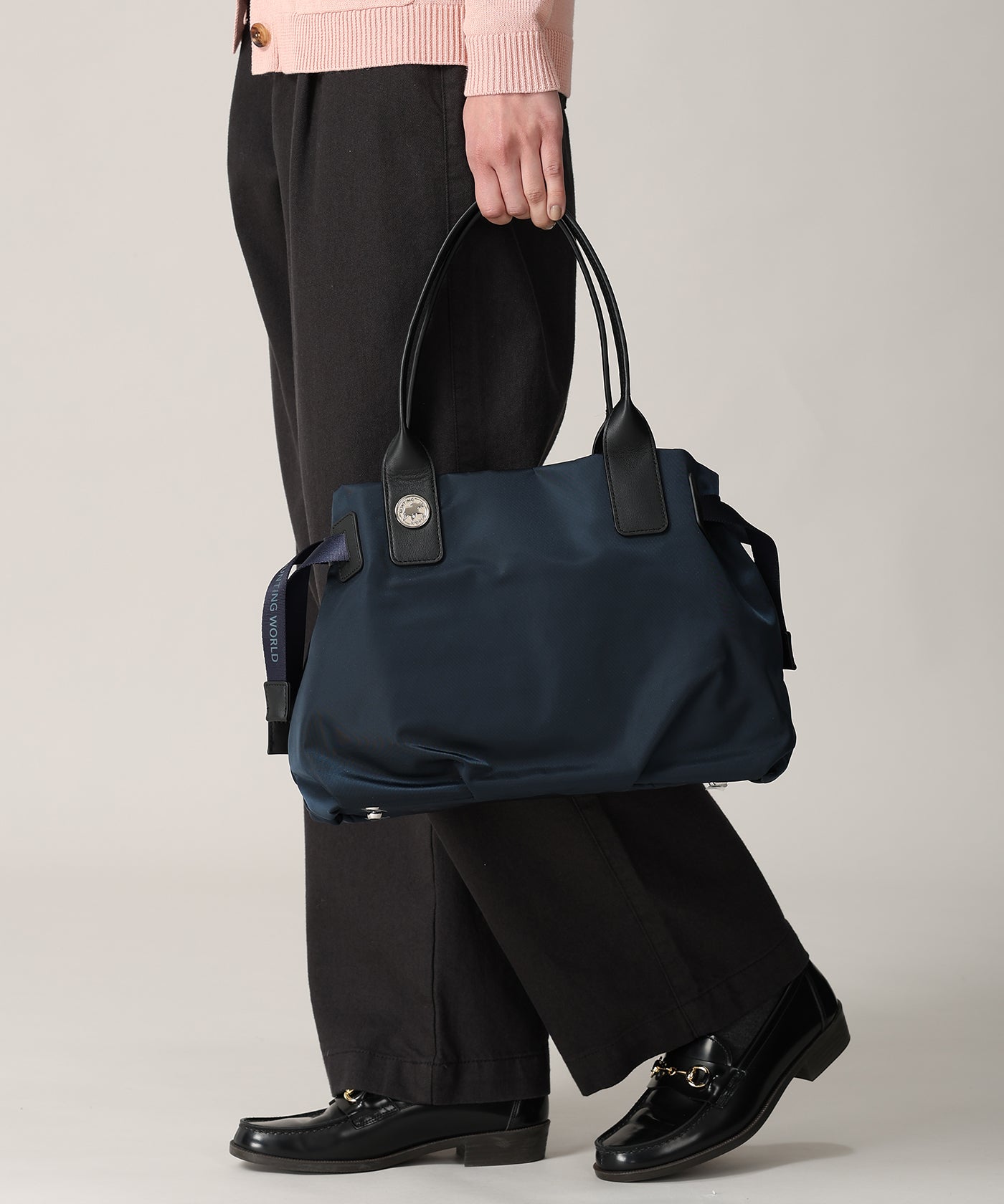 アットイーズサックフル[トートバッグS 7301SCF]ネイビー6109403378 1