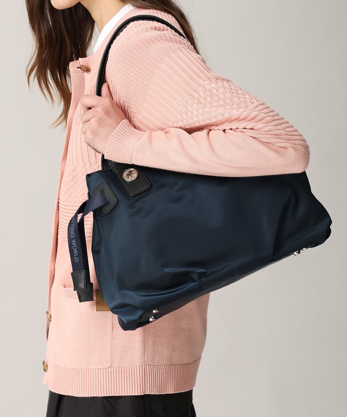 アットイーズサックフル[トートバッグS 7301SCF]ネイビー6109403378 12