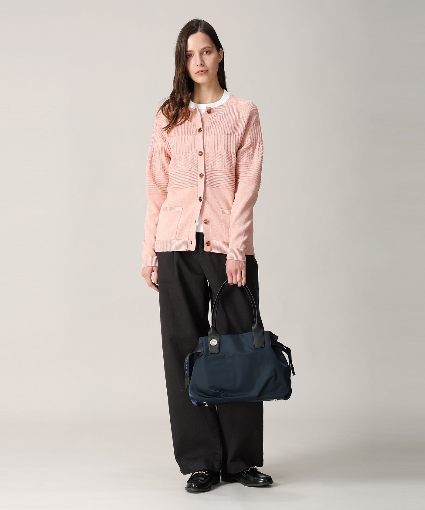 アットイーズサックフル[トートバッグS 7301SCF]ネイビー6109403378 13