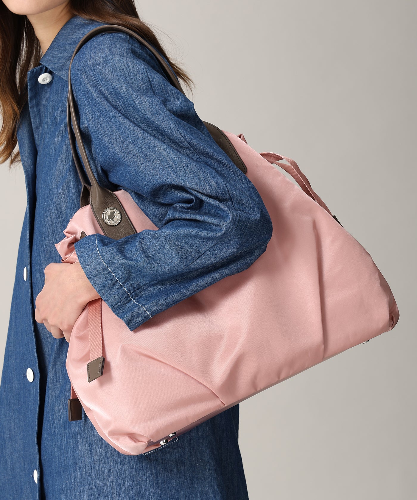 アットイーズサックフル[トートバッグM 7302SCF]ピンク6109403412 1