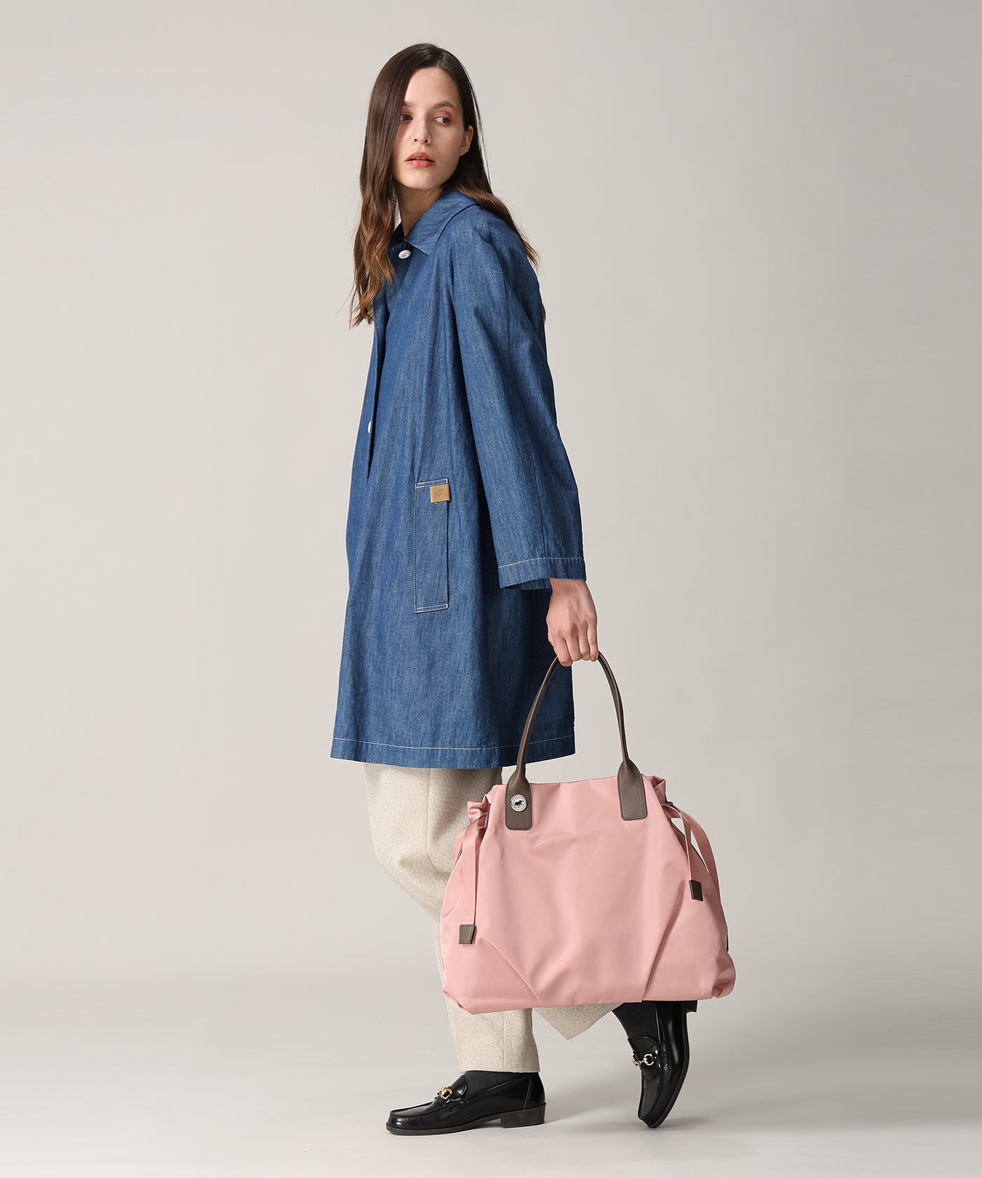 アットイーズサックフル[トートバッグM 7302SCF]ピンク6109403412 12