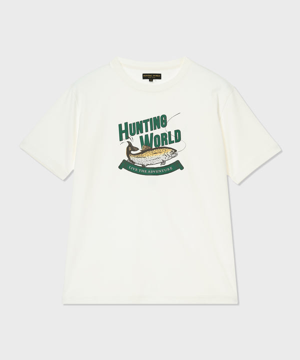 TOWNCRAFT プリントTシャツ ホワイト XL フィッシングプリントTシャツ 61TS04]ホワイト6205660400メンズ