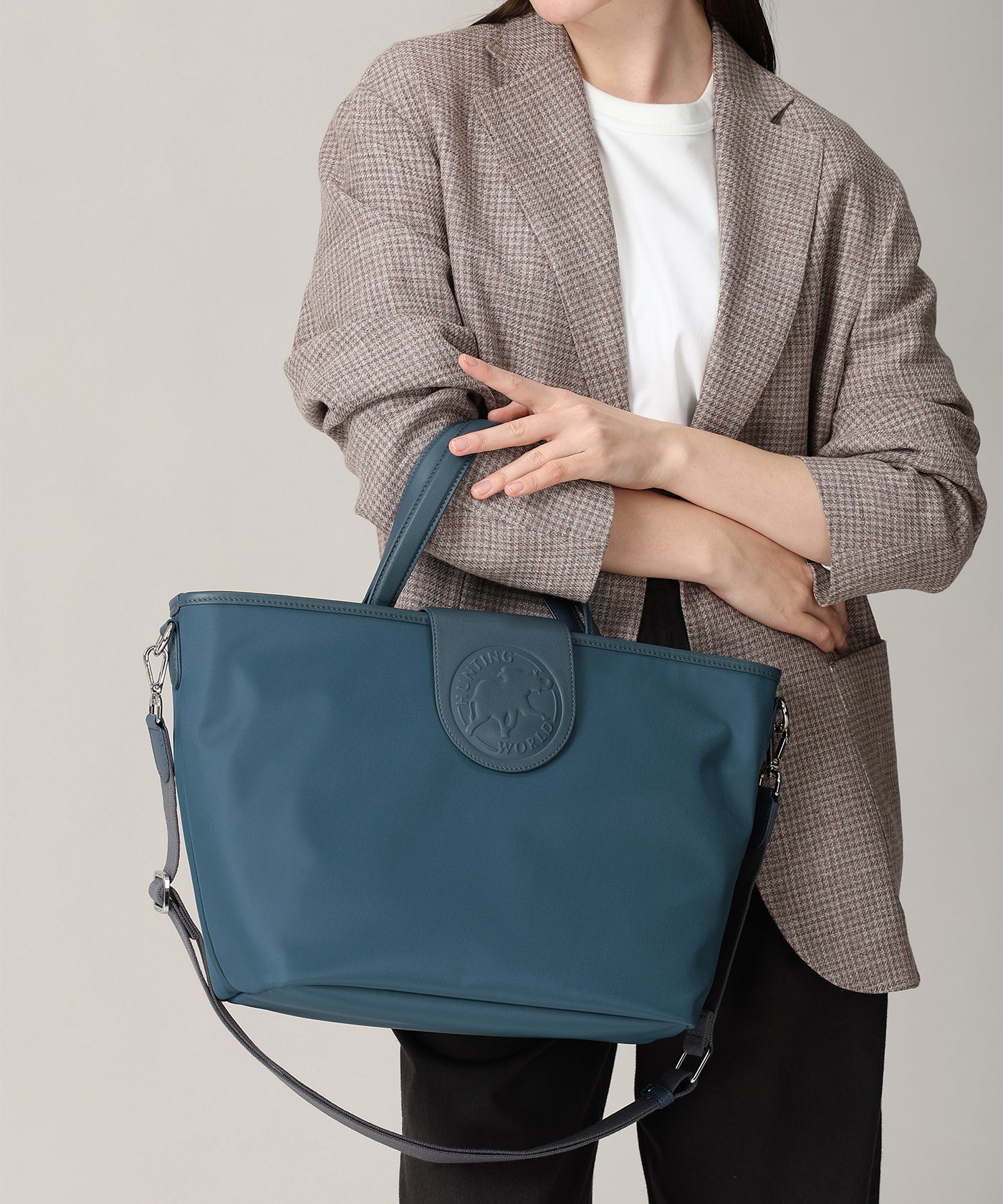 アットイーズトラディション[トートバッグM 7441TRD]ブルー6109411775 1