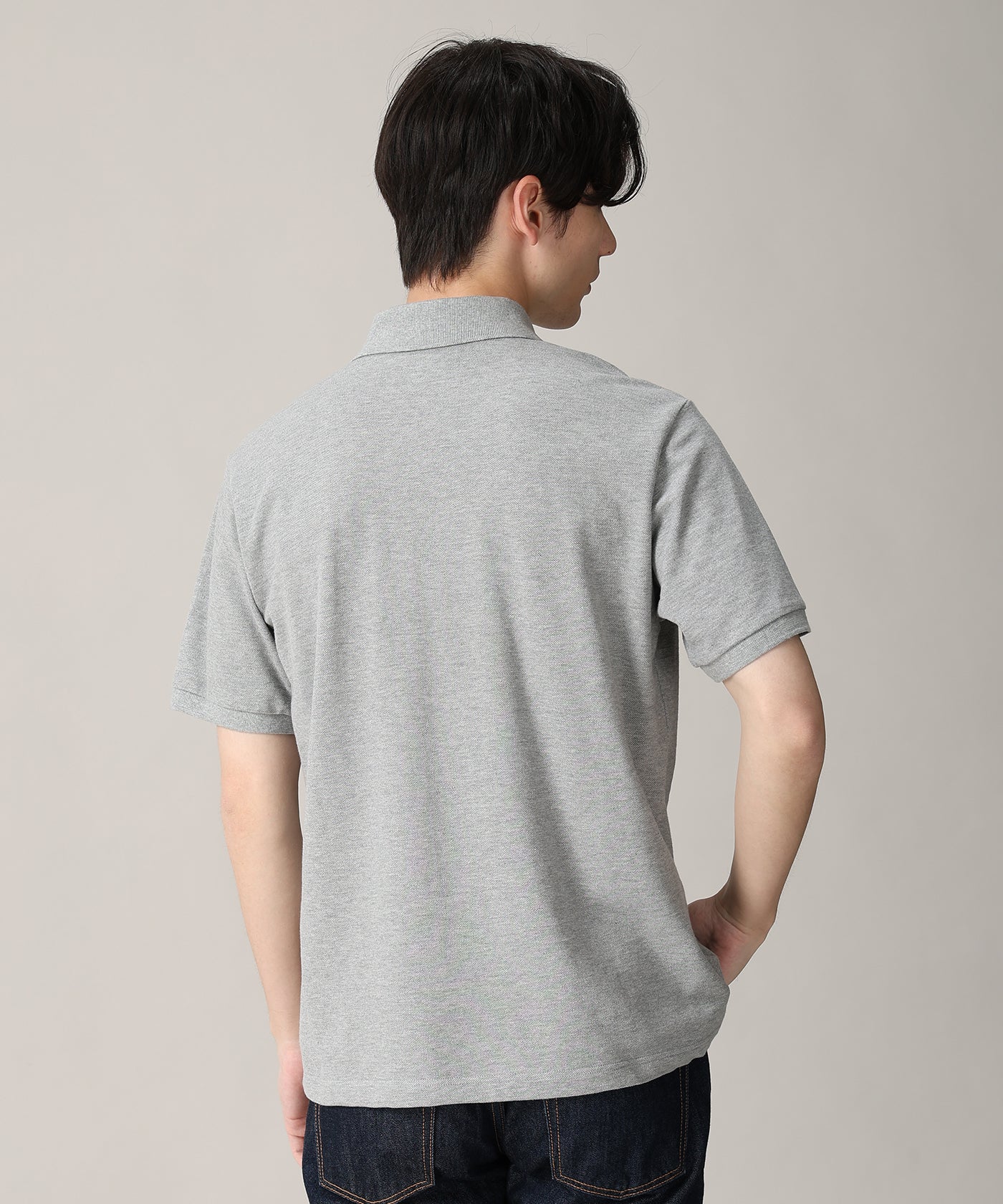 [ポロシャツ レギュラーフィット 65PL01]グレー6229600905メンズ 8