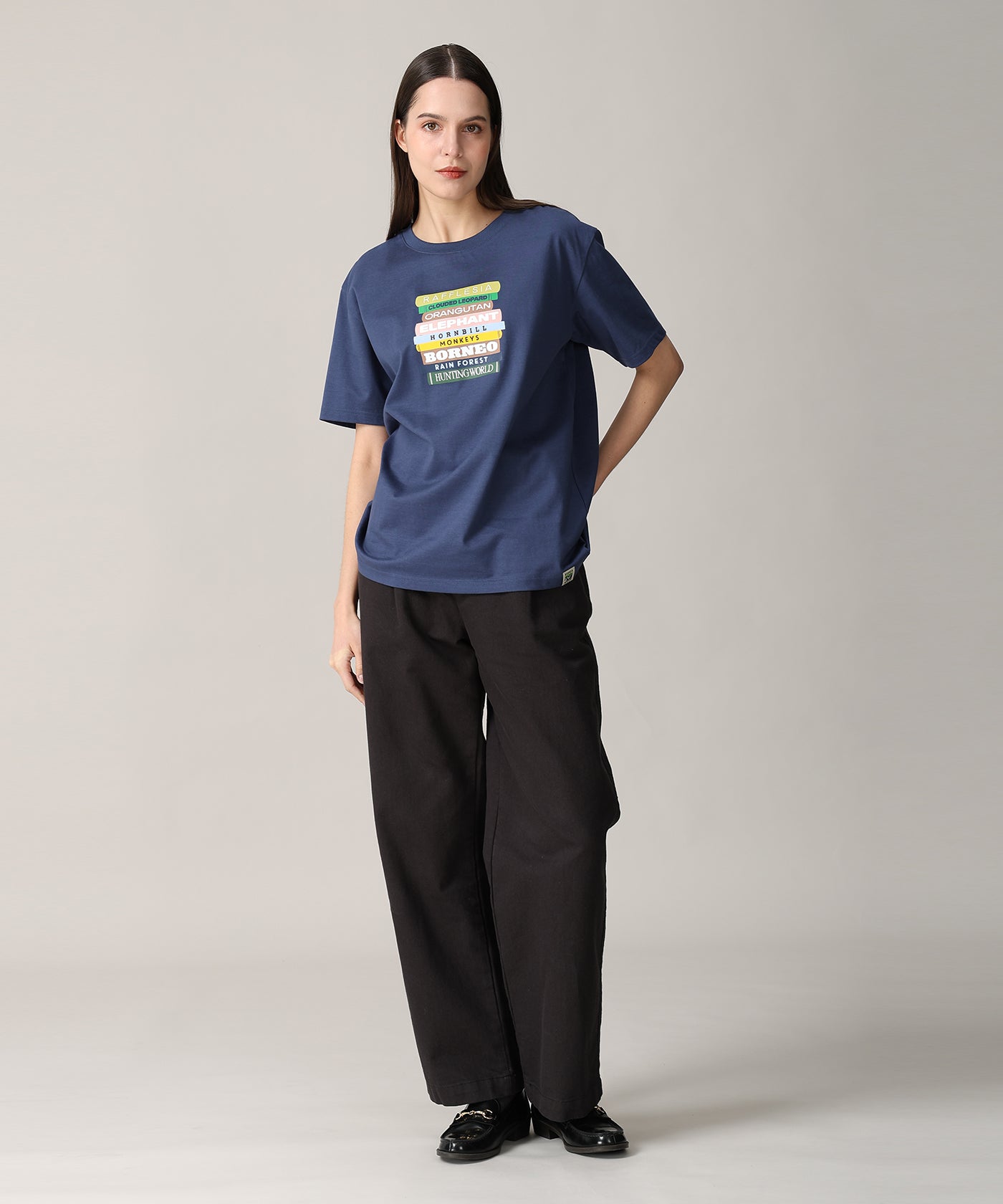 [ボルネオTシャツ 61BC01]ネイビー6215660778メンズ&ウィメンズ 12