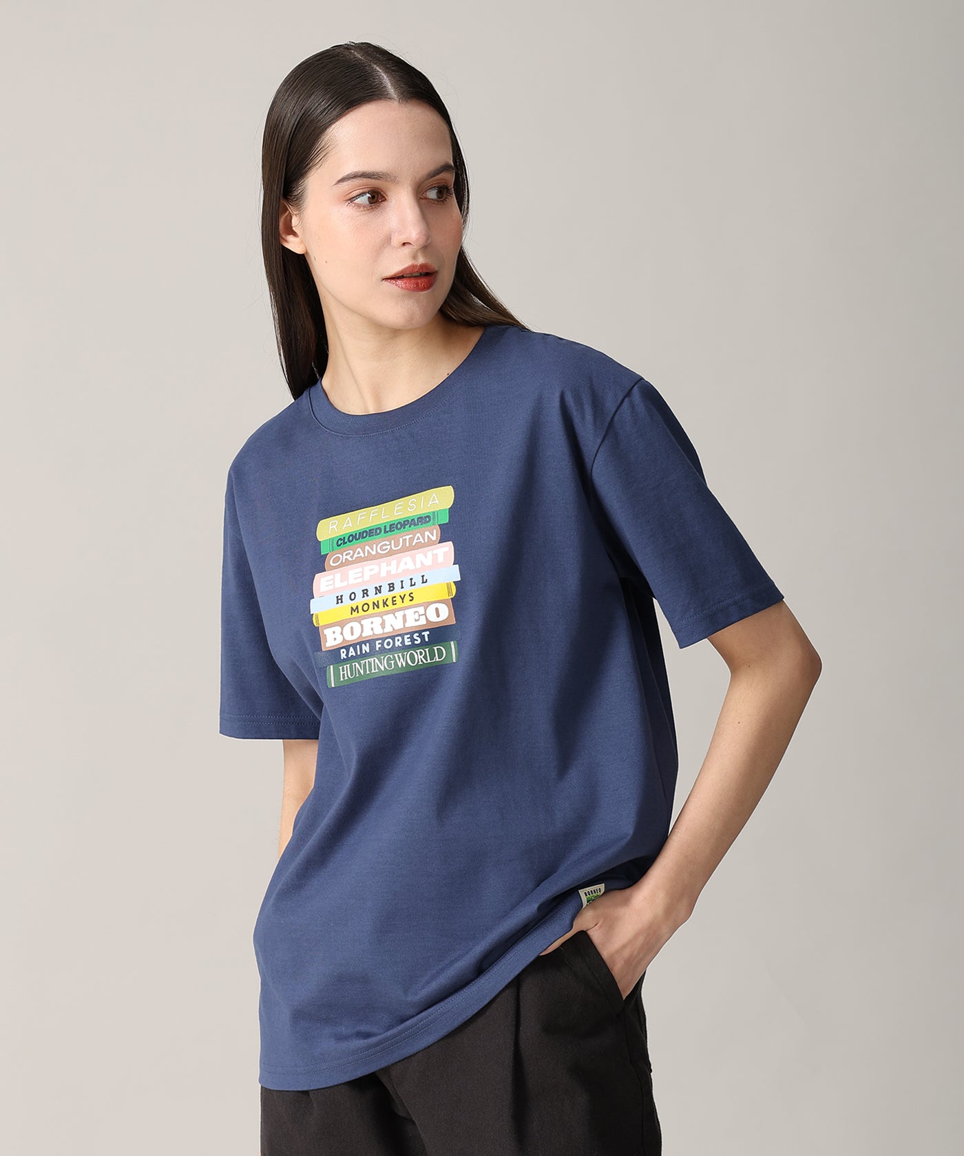 [ボルネオTシャツ 61BC01]ネイビー6215660778メンズ&ウィメンズ 10
