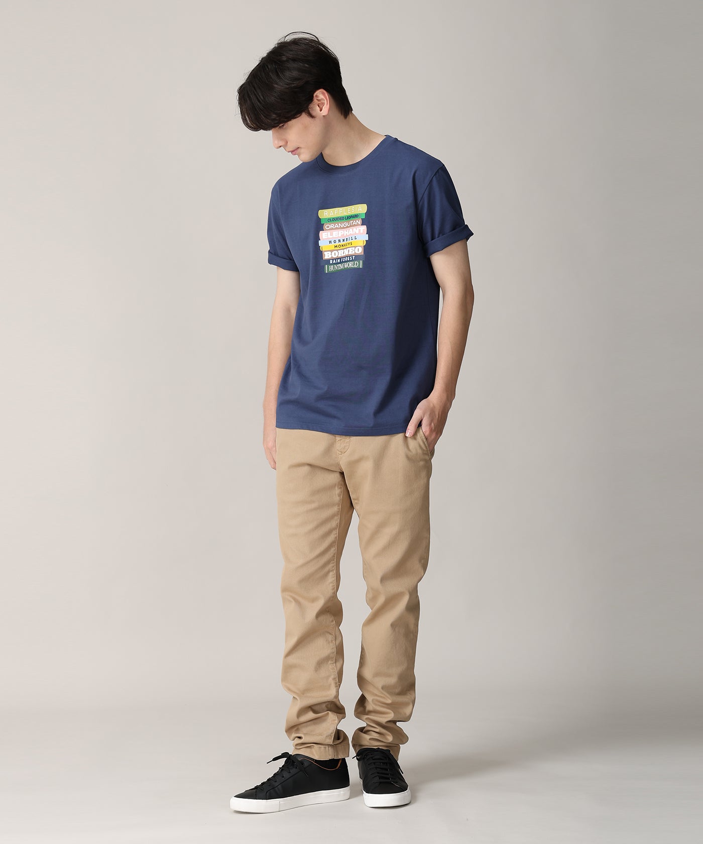 [ボルネオTシャツ 61BC01]ネイビー6215660778メンズ&ウィメンズ 9