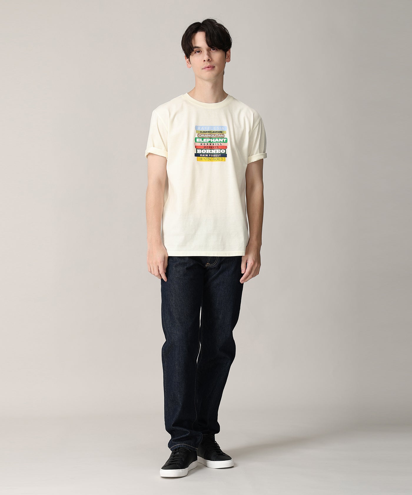 [ボルネオTシャツ 61BC01]アイボリー6215660730メンズ&ウィメンズ 12