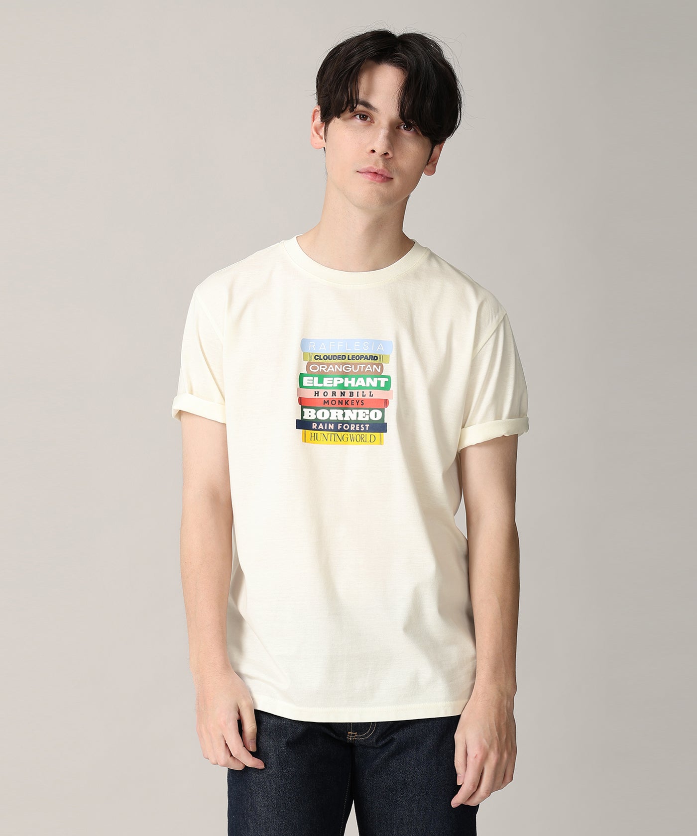 [ボルネオTシャツ 61BC01]アイボリー6215660730メンズ&ウィメンズ 10