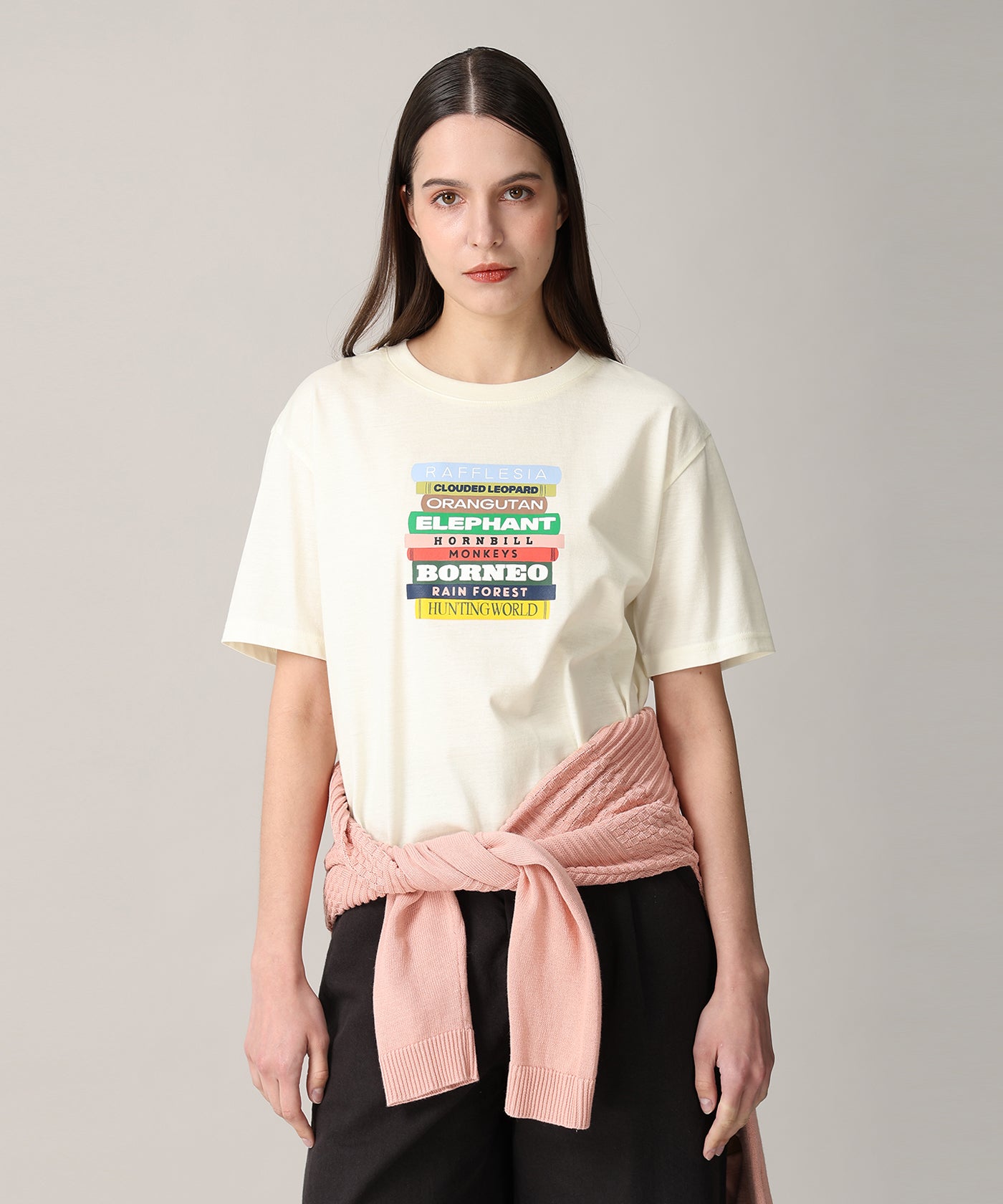 [ボルネオTシャツ 61BC01]アイボリー6215660730メンズ&ウィメンズ 1