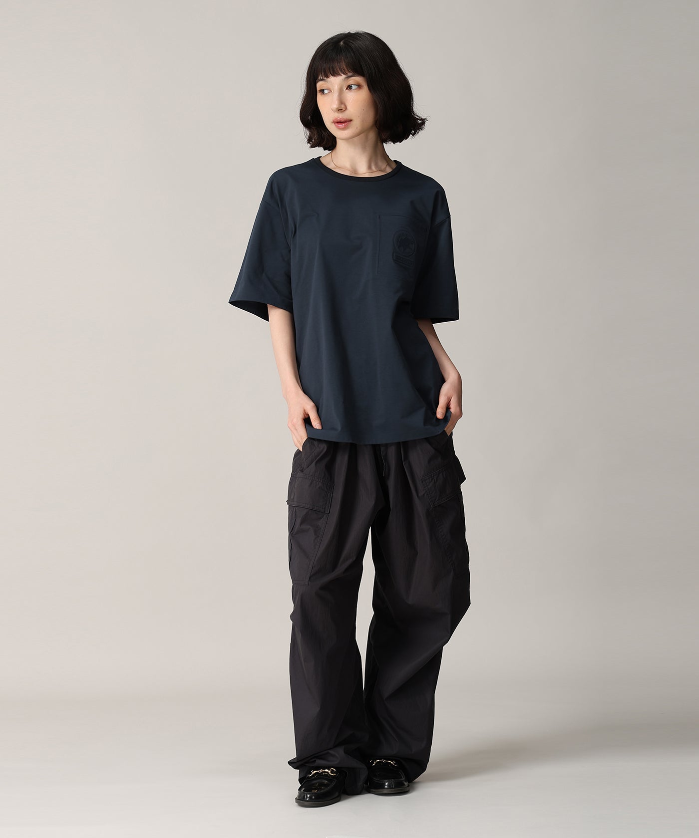 CRAFTED BY DESCENTE.LAB[プライムフレックス プレーティングジャージーハーフスリーブシャツ SHT06M]ネイビー6235600378メンズ 11