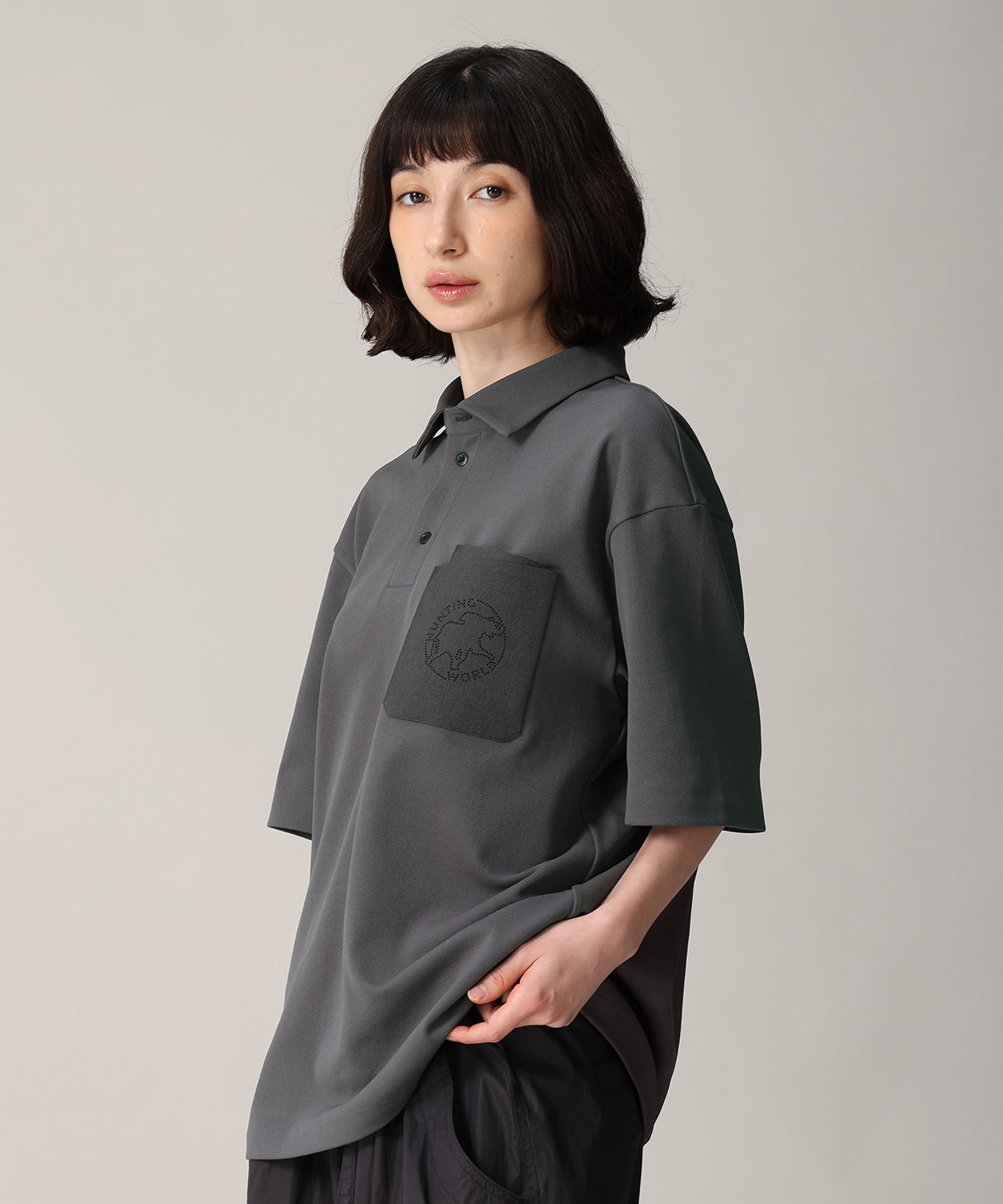 CRAFTED BY DESCENTE.LAB[ハーフスリーブポロシャツ SHS04M]グレー6235600605メンズ 10