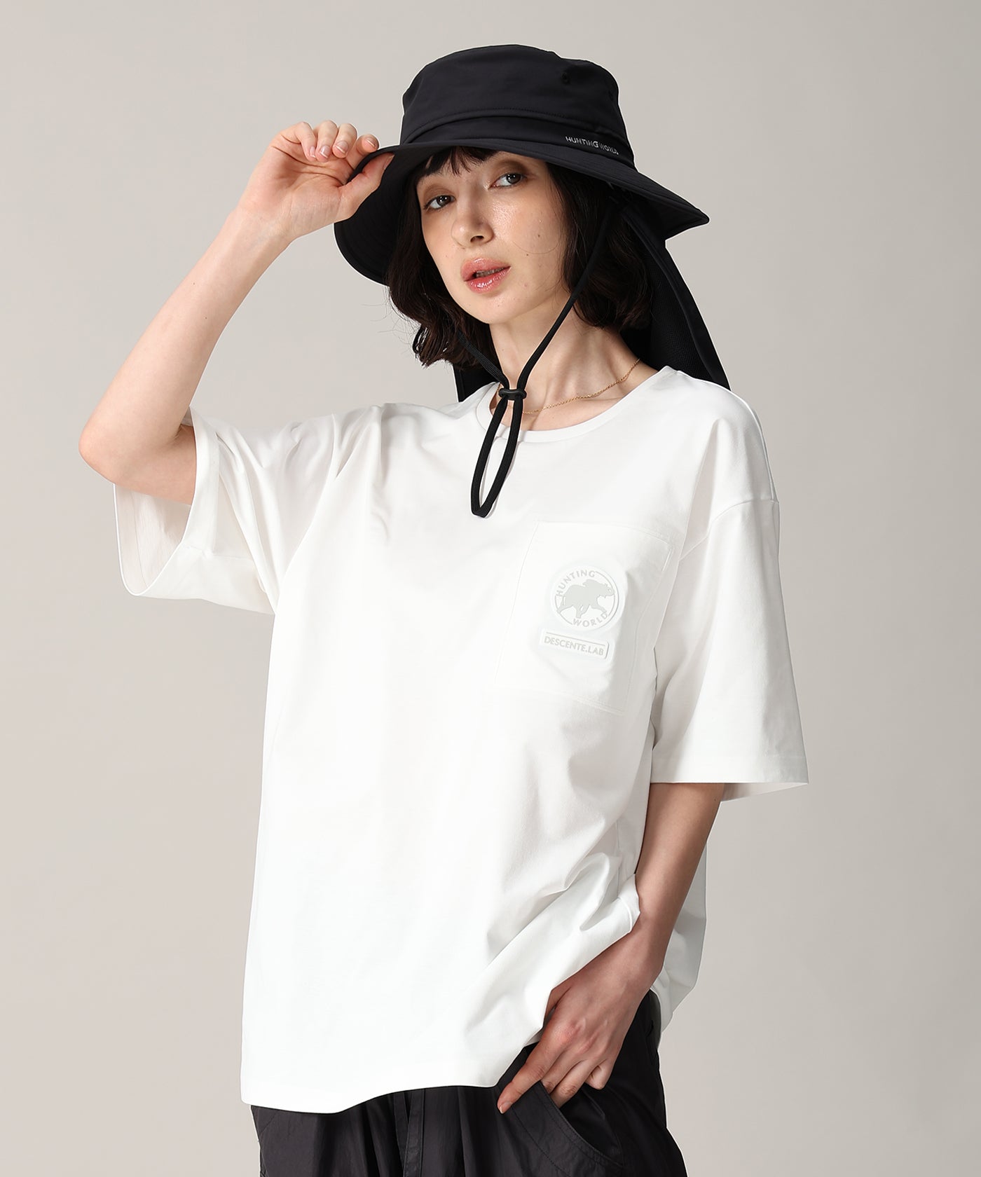 CRAFTED BY DESCENTE.LAB[プライムフレックス プレーティングジャージーハーフスリーブシャツ SHT06M]ホワイト6235600300メンズ 9